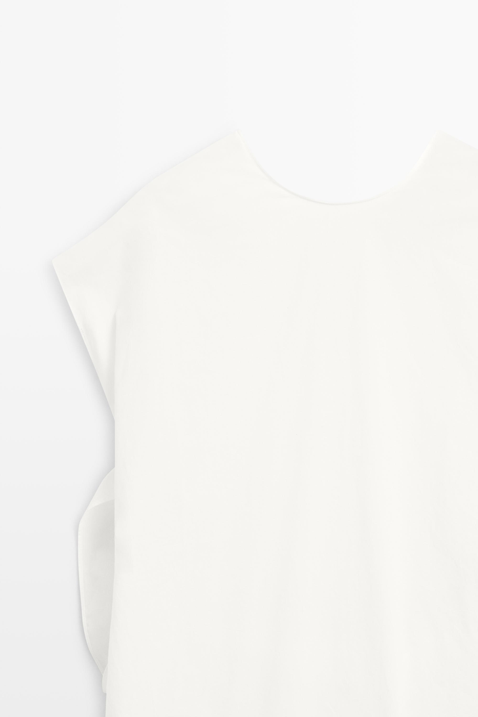 Asymmetric Dress - STUDIO — WHITE