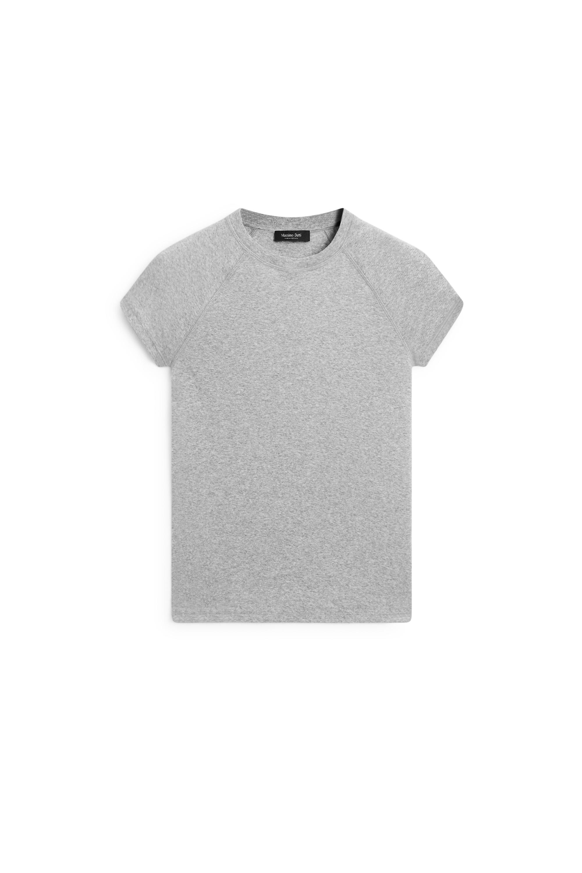 Short Sleeve Raglan T-Shirt — GREY