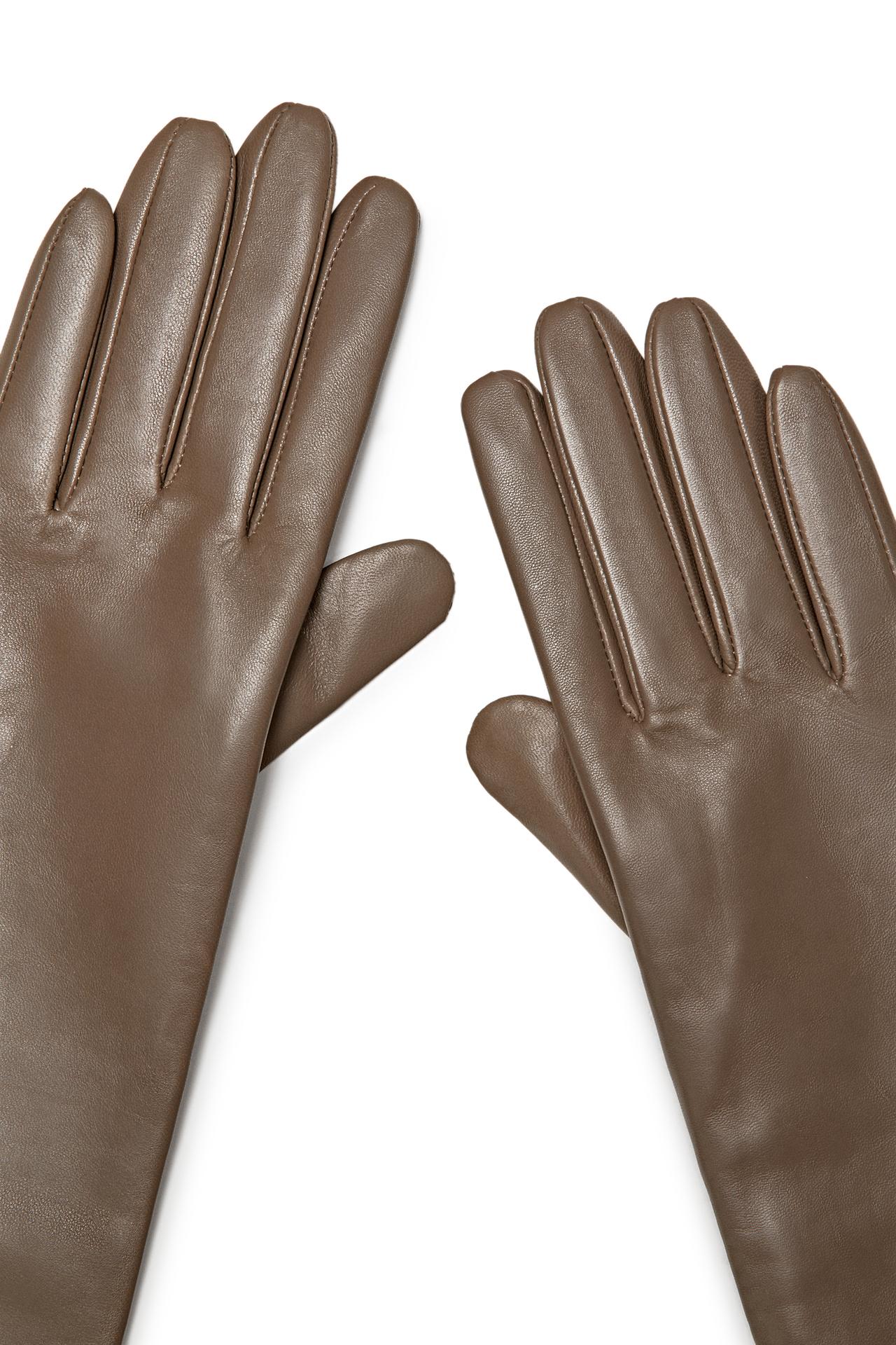Long nappa leather gloves - LIMITED EDITION — BEIGE