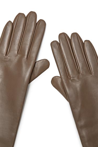 Long nappa leather gloves - LIMITED EDITION — BEIGE 8