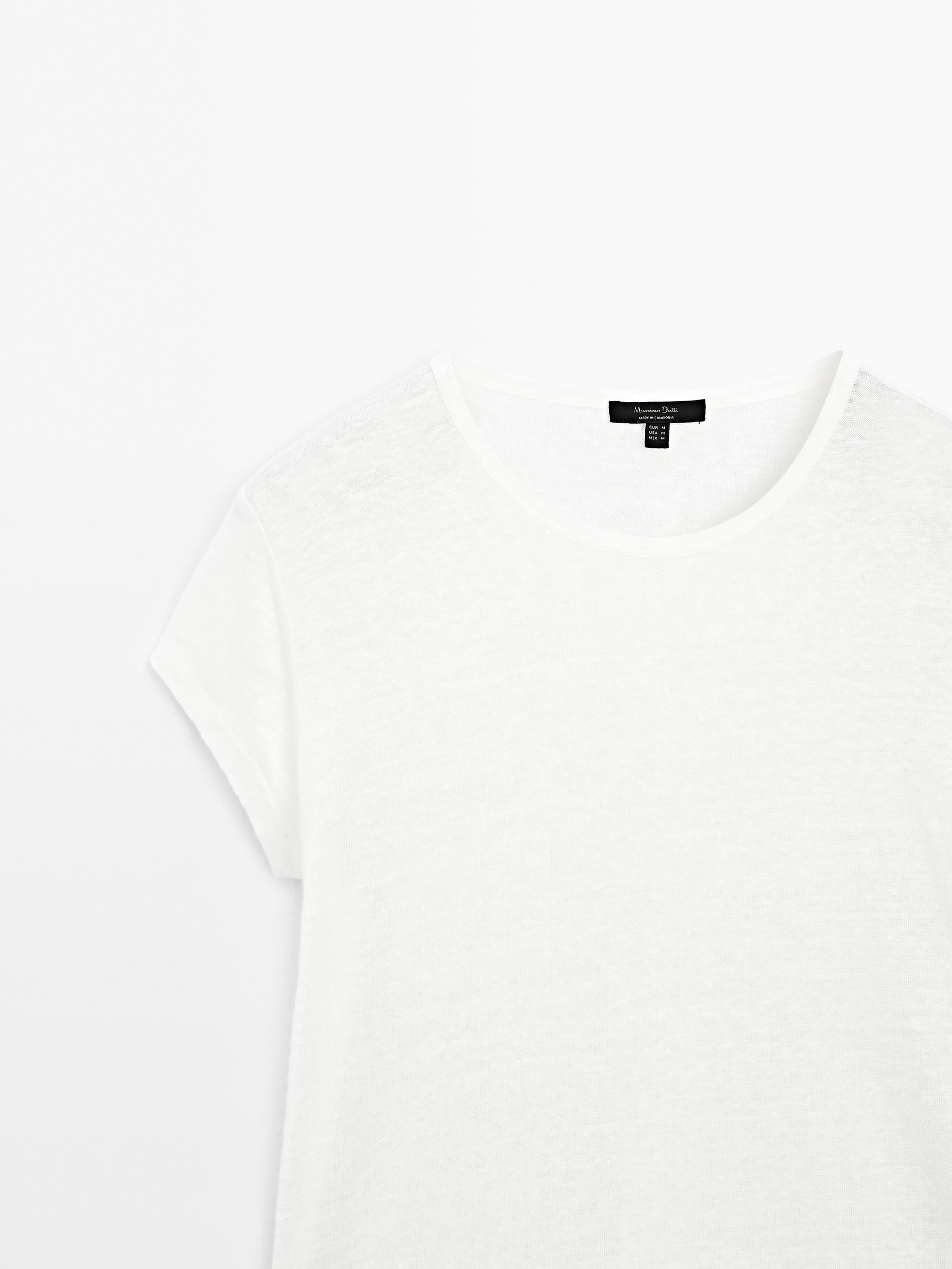 100% linen short sleeve T-shirt
