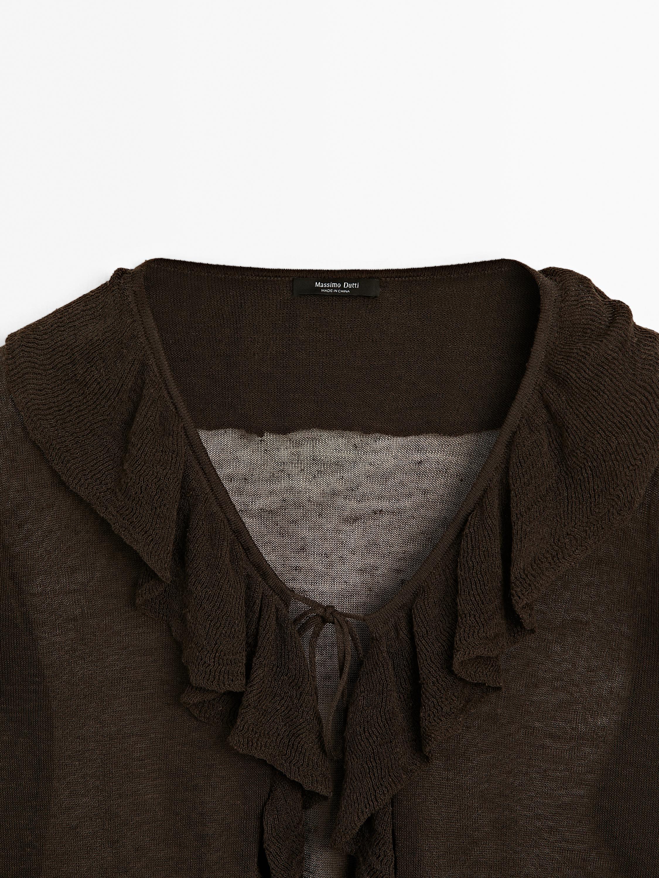 Kardigan ze lněné směsi