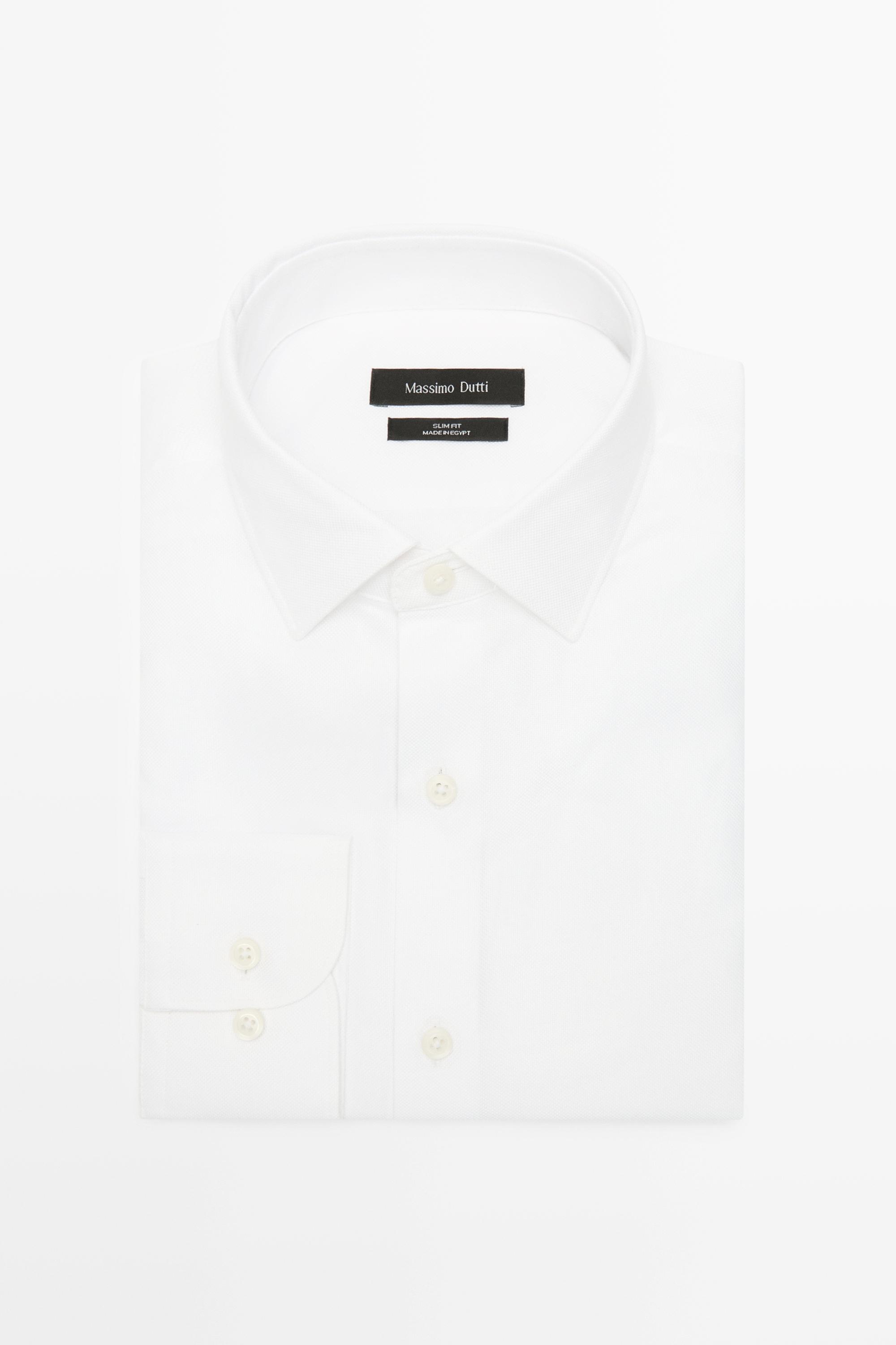 Slim fit 100% cotton Oxford shirt
