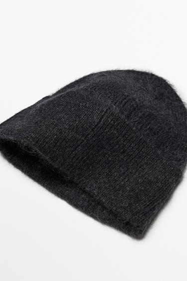 100% cashmere knit beanie — ANTHRACITE GREY 2