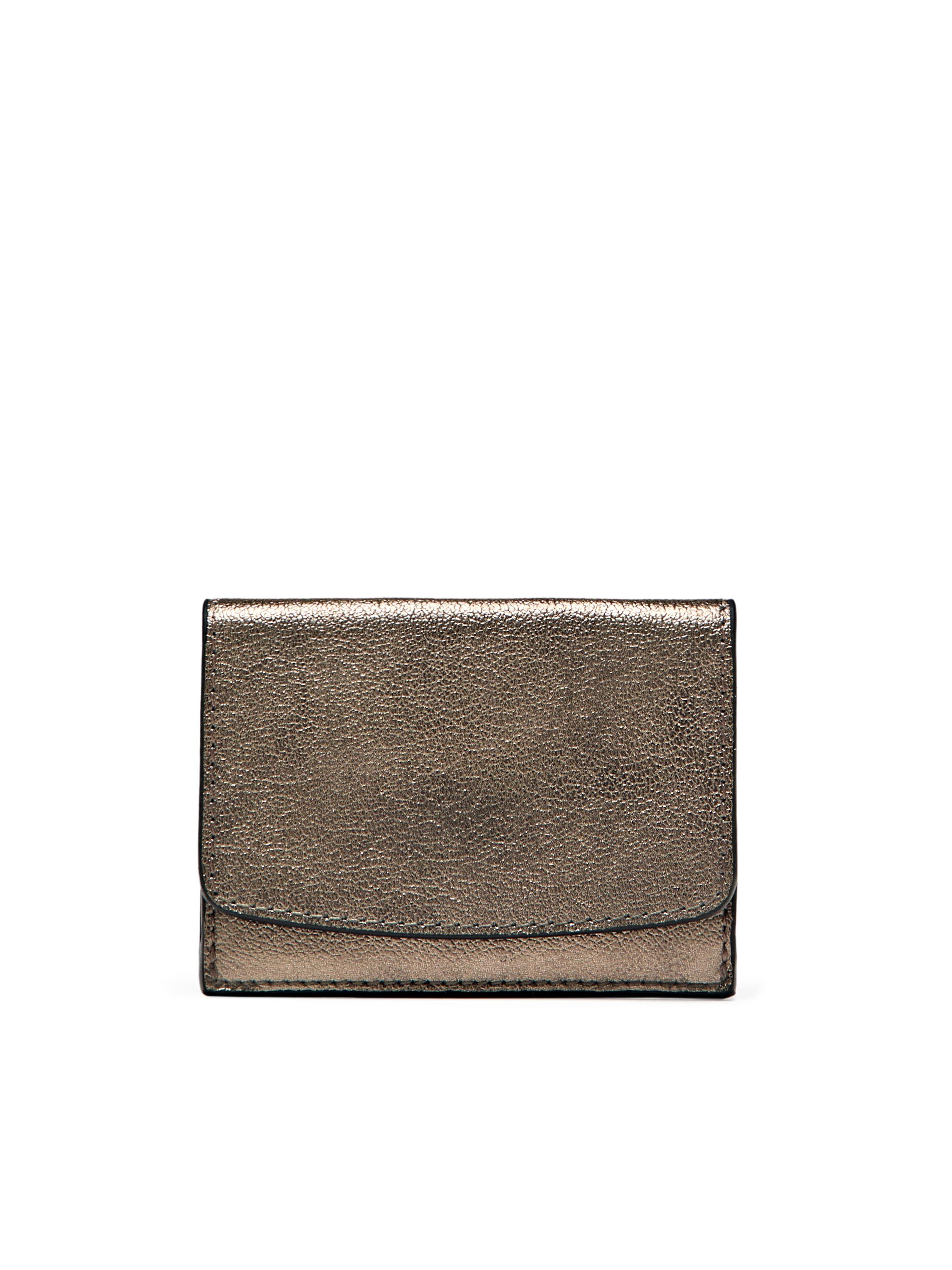 Nappa leather wallet — SILVER