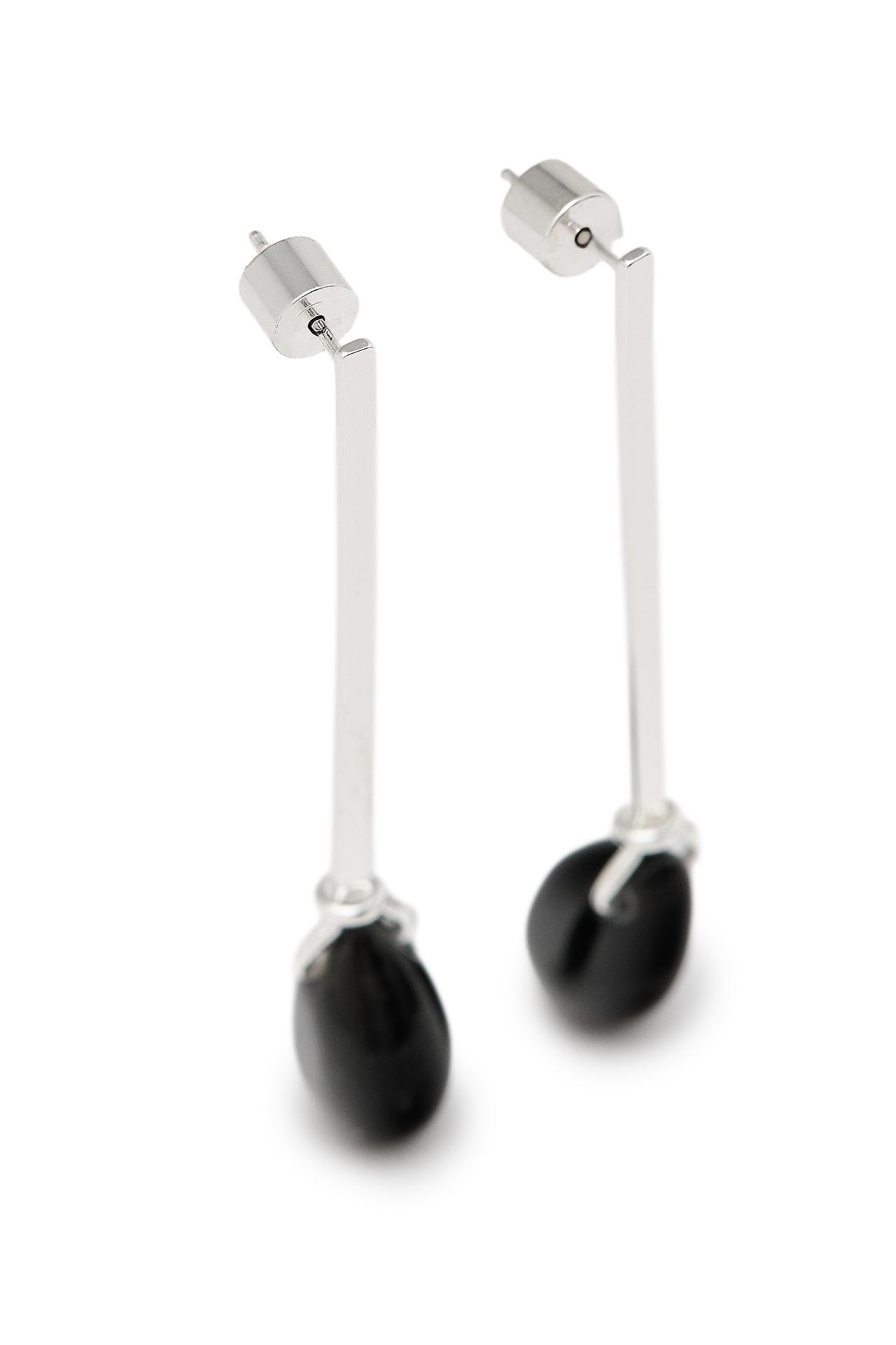 Seed dangle earrings - LIMITED EDITION — BLACK