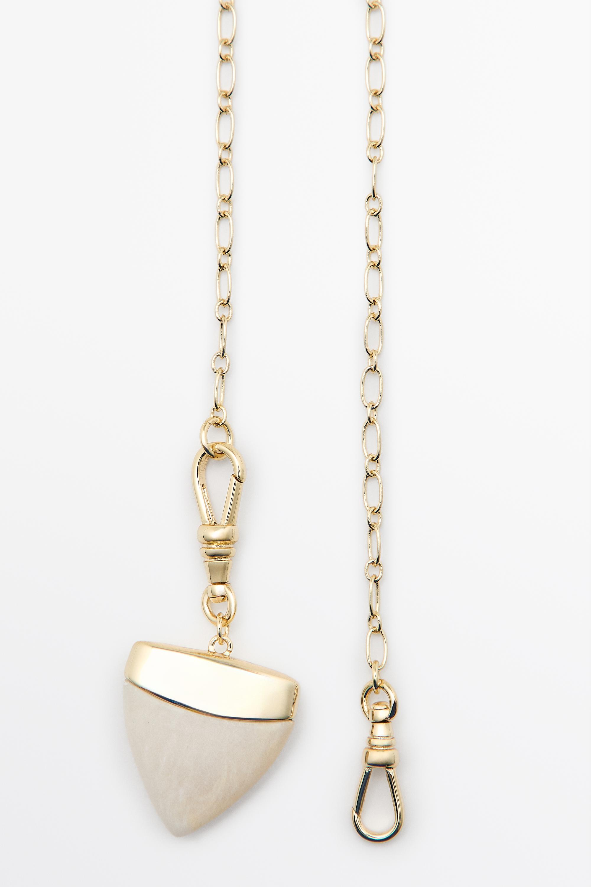 Stone tusk necklace — GOLDEN
