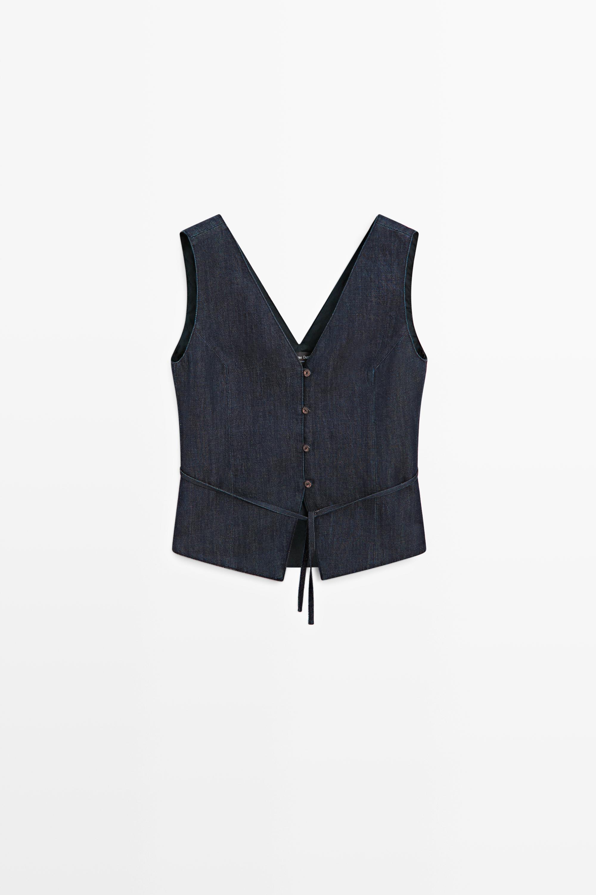 Colete denim total look