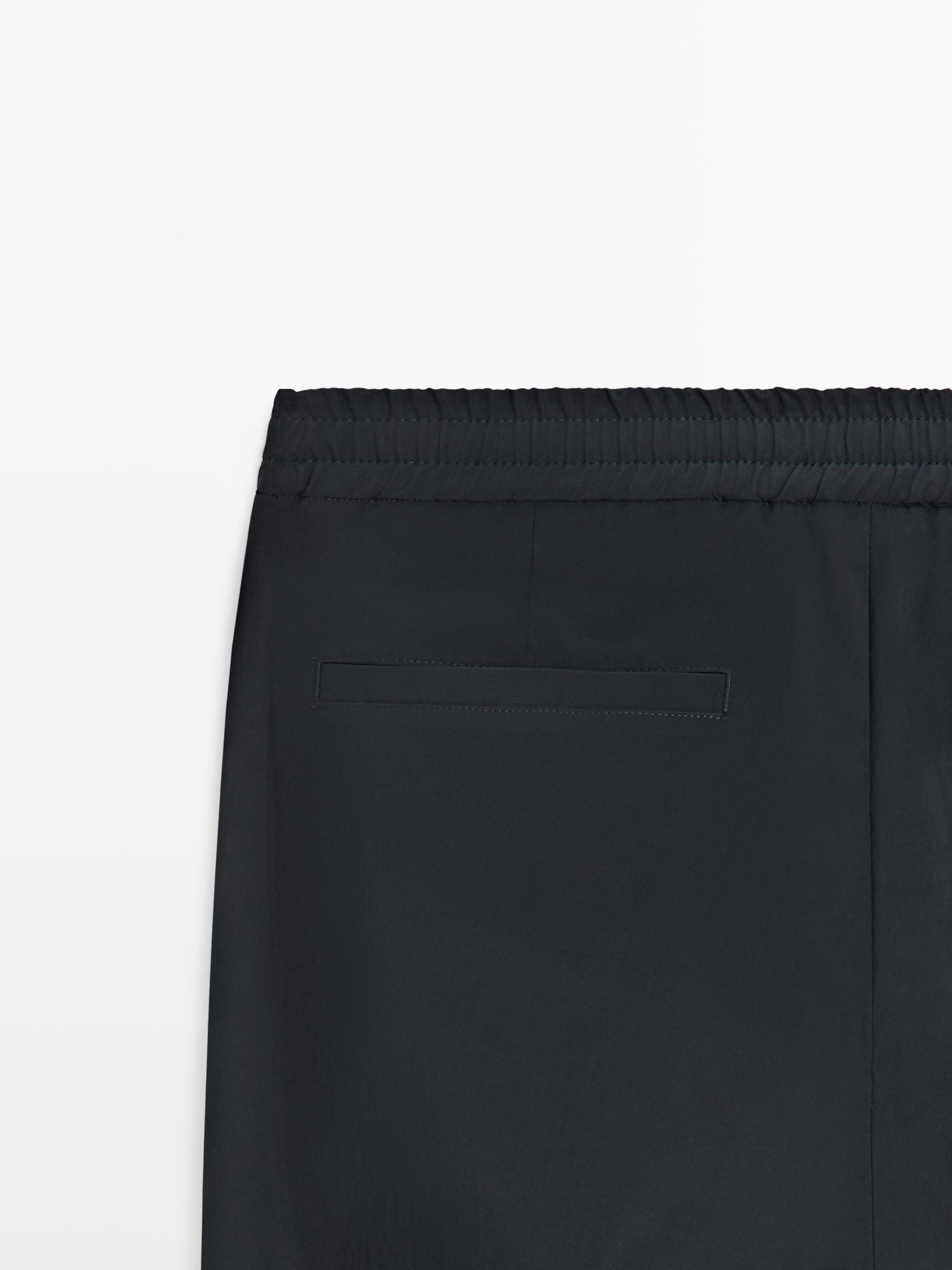 Total look technical trousers — NAVY BLUE