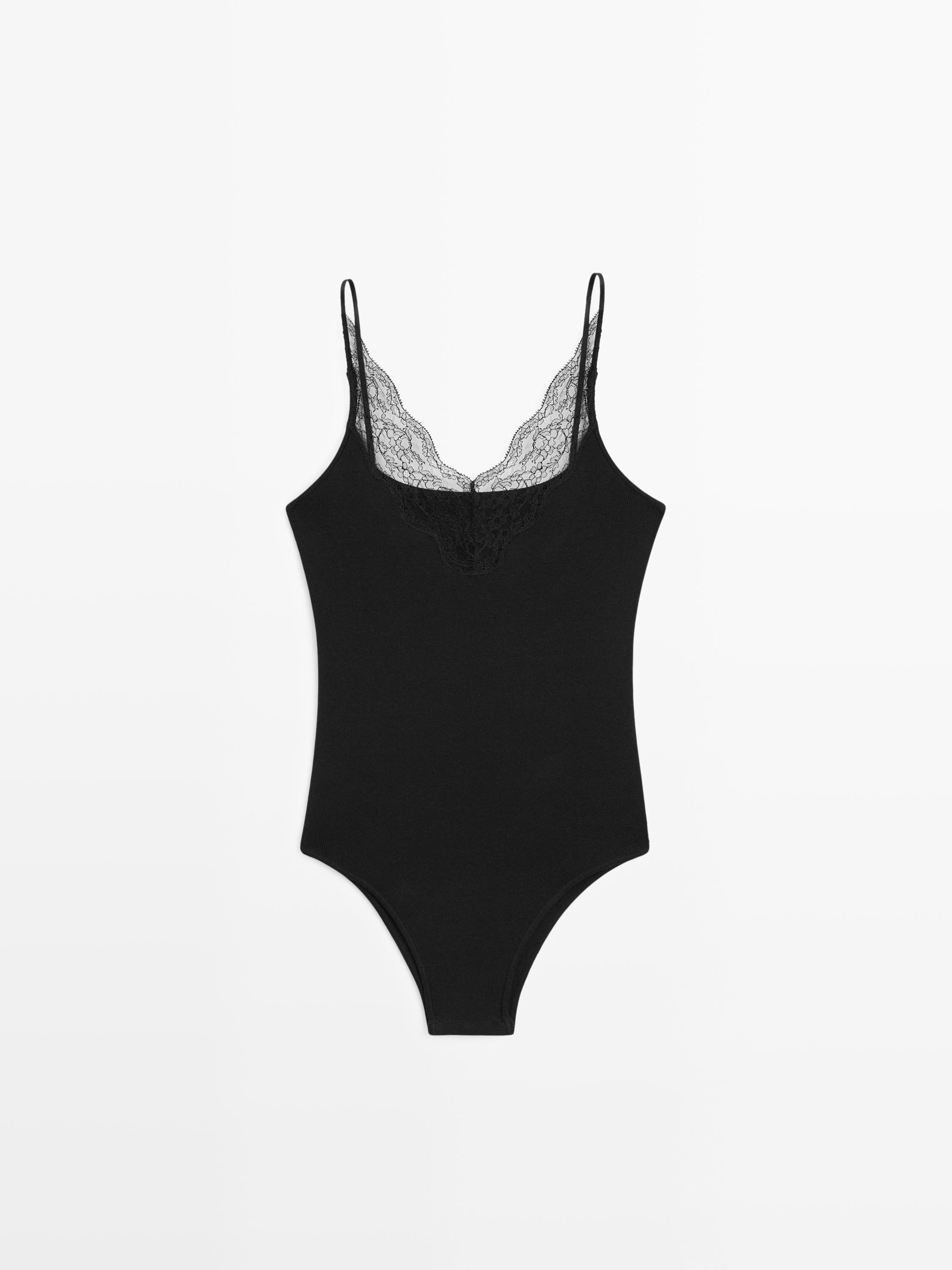 Dantel detaylı body - STUDIO
