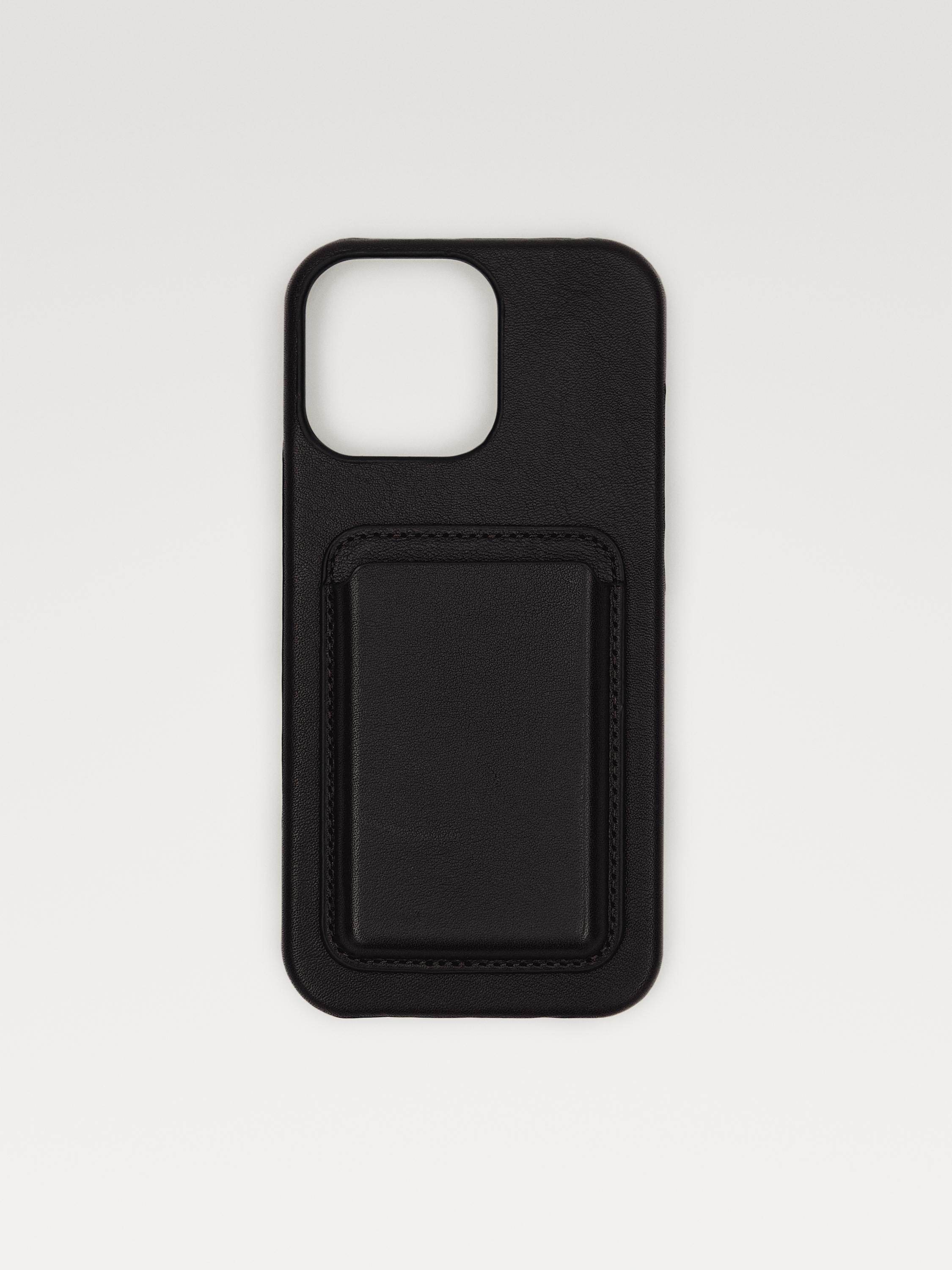 Nappa leather iPhone Pro Max case — BROWN