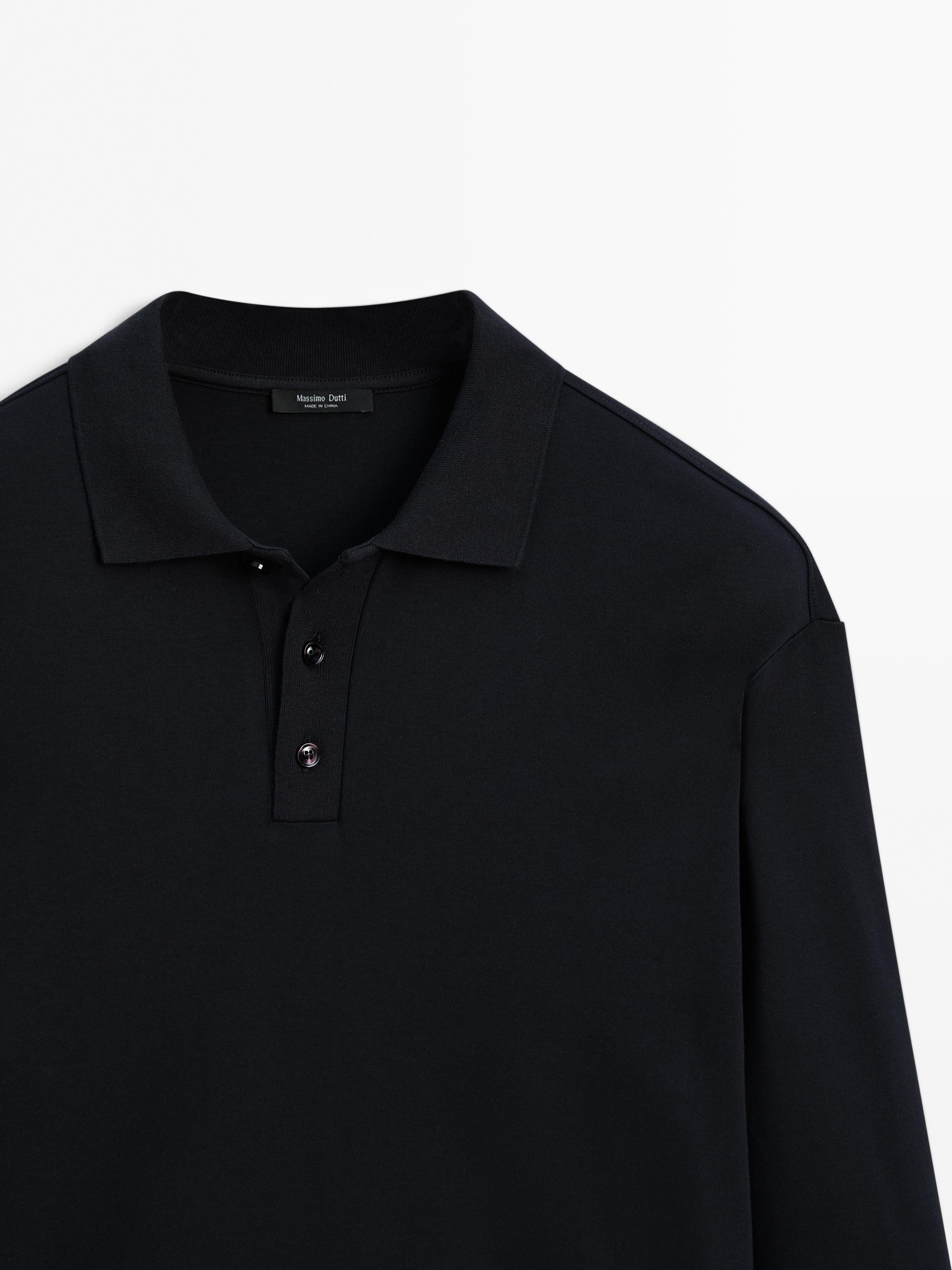 Long sleeve polo sweater