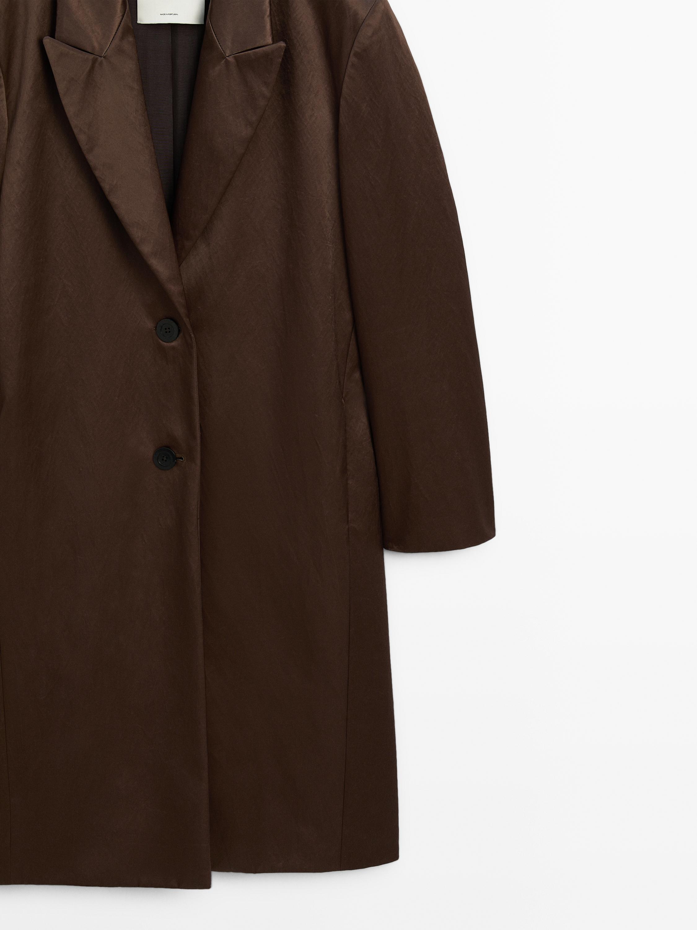 Long satin coat - Studio