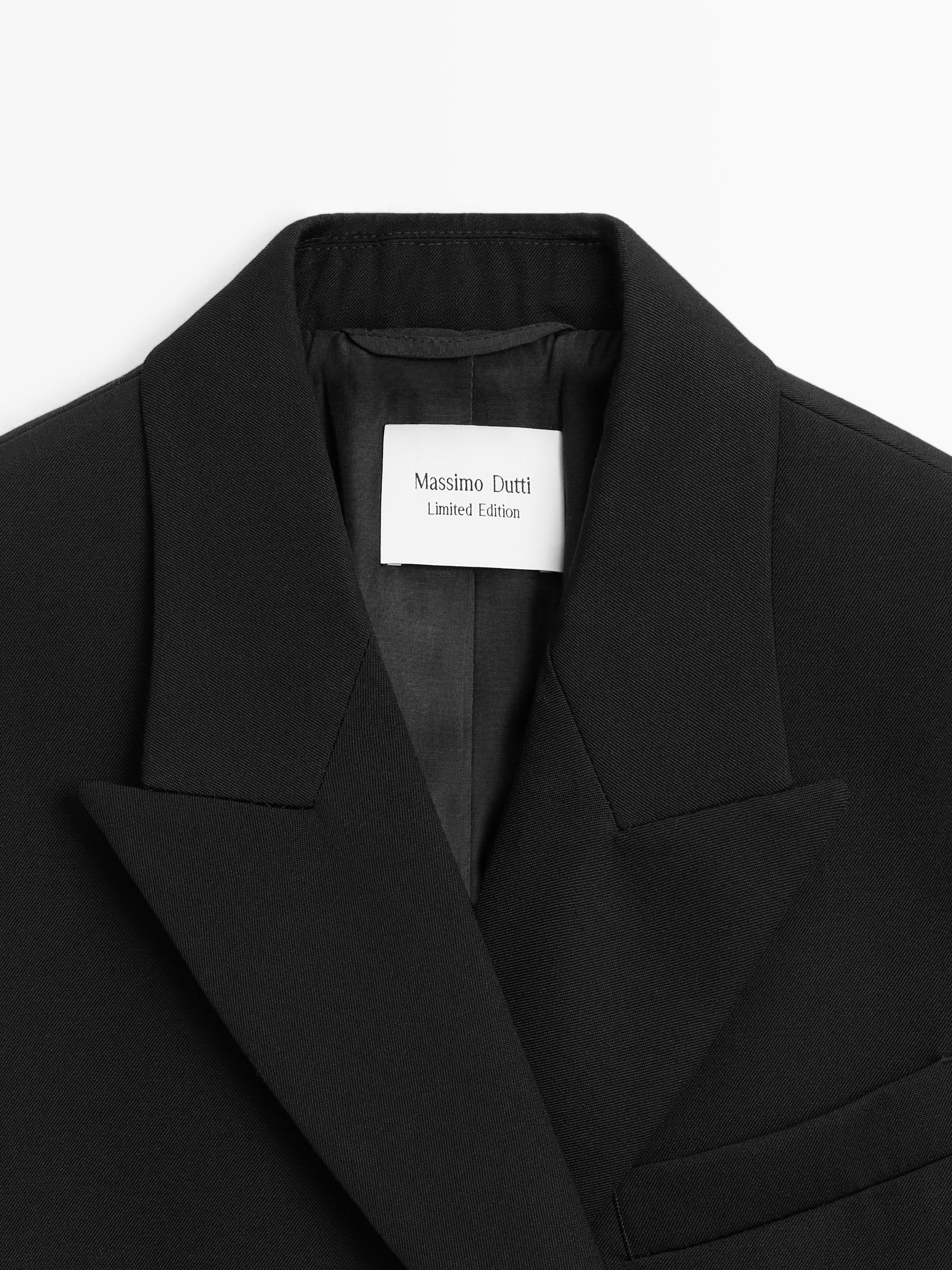 100% wool blazer with notch lapel - LIMITED