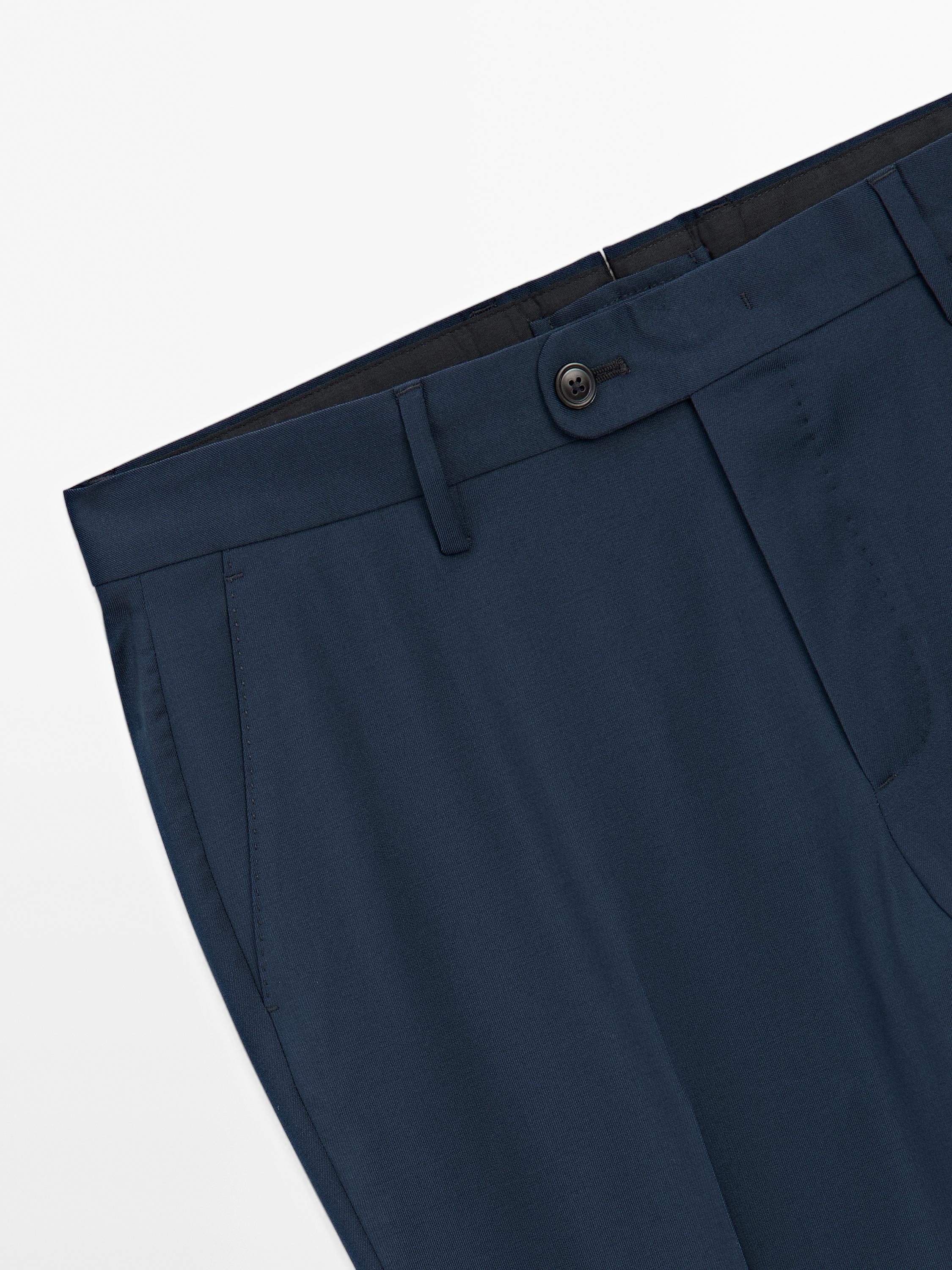 100% wool suit trousers