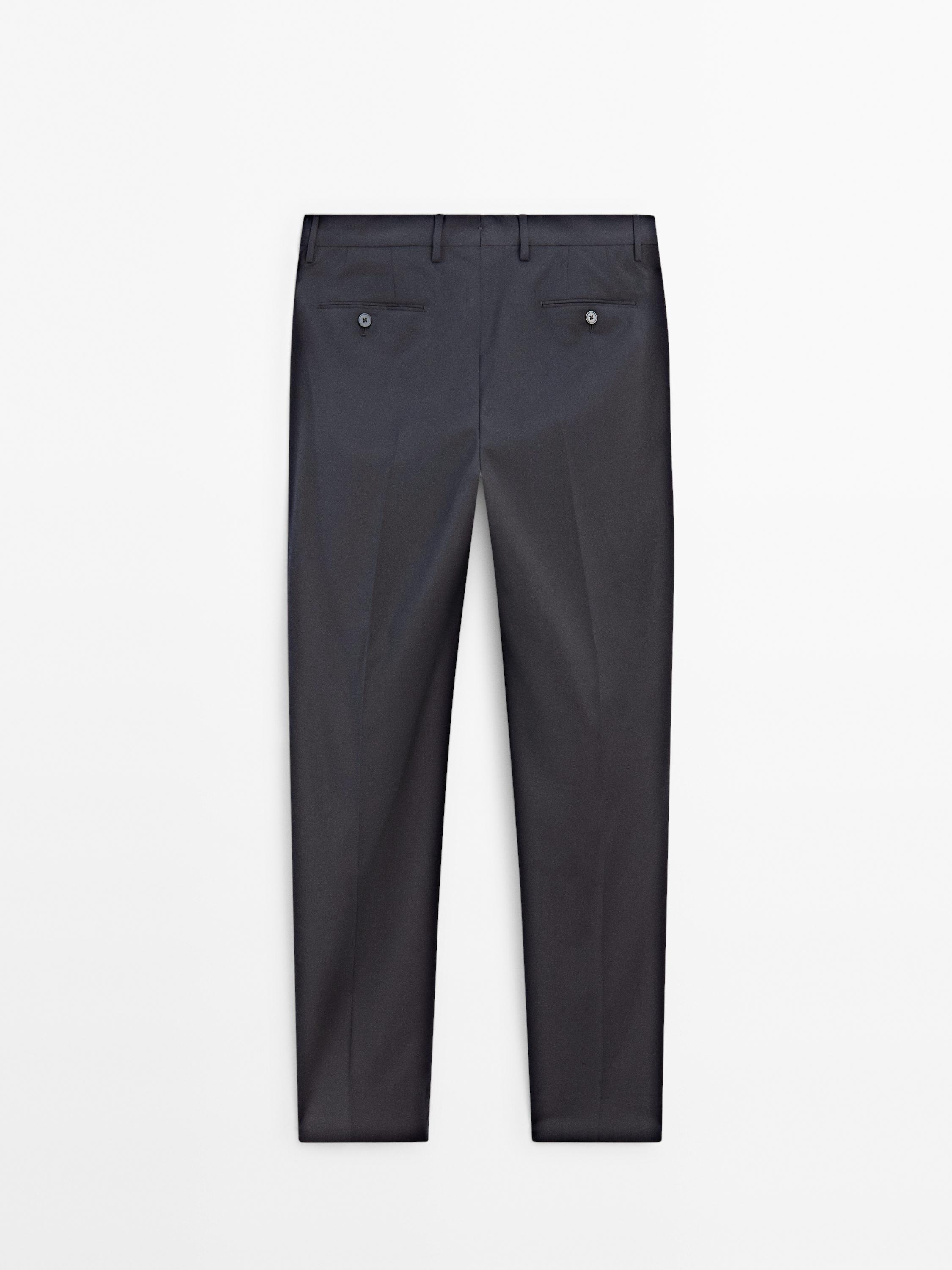 100% wool suit trousers