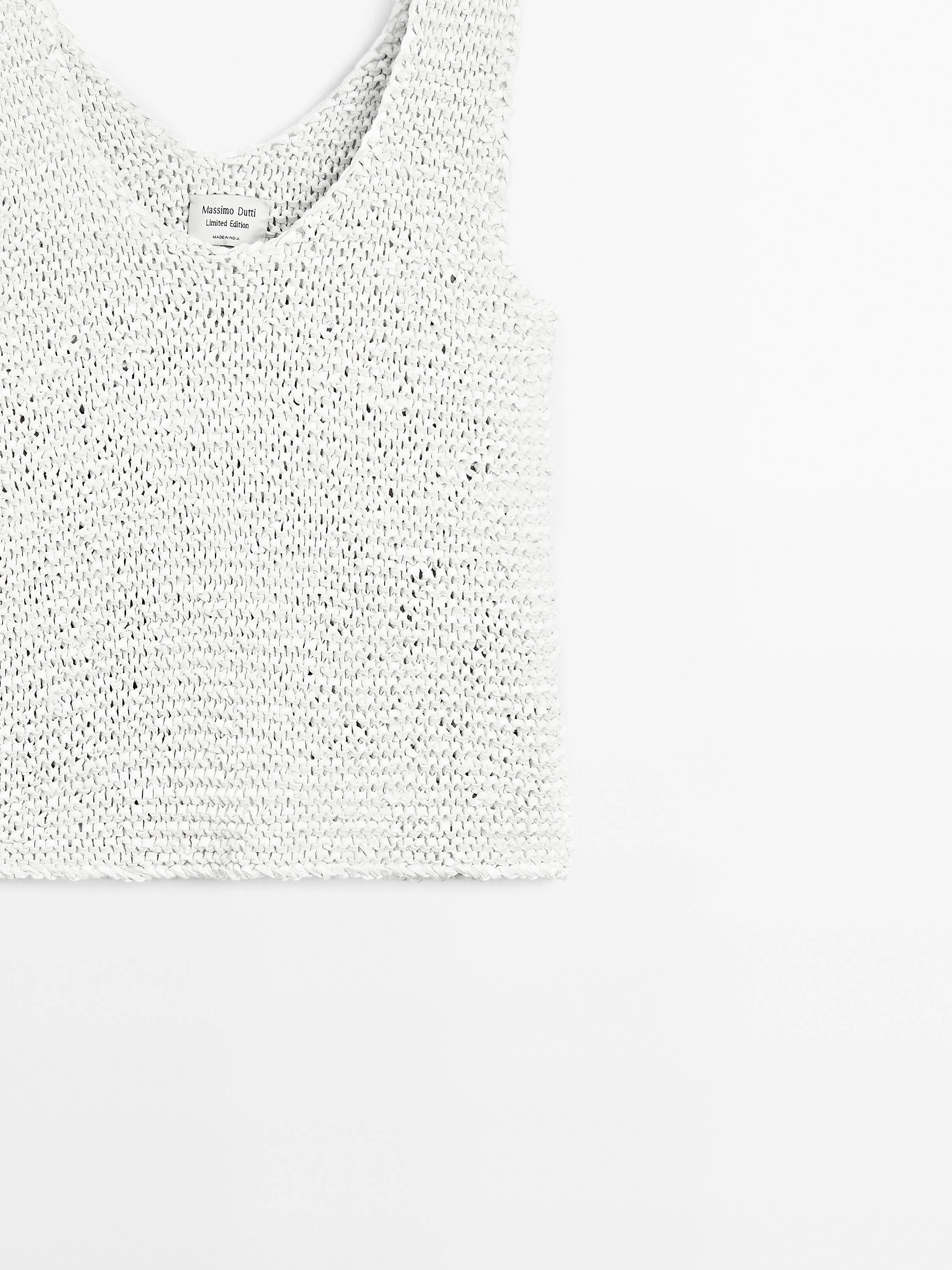 Gevlochten suède leren top - Limited Edition