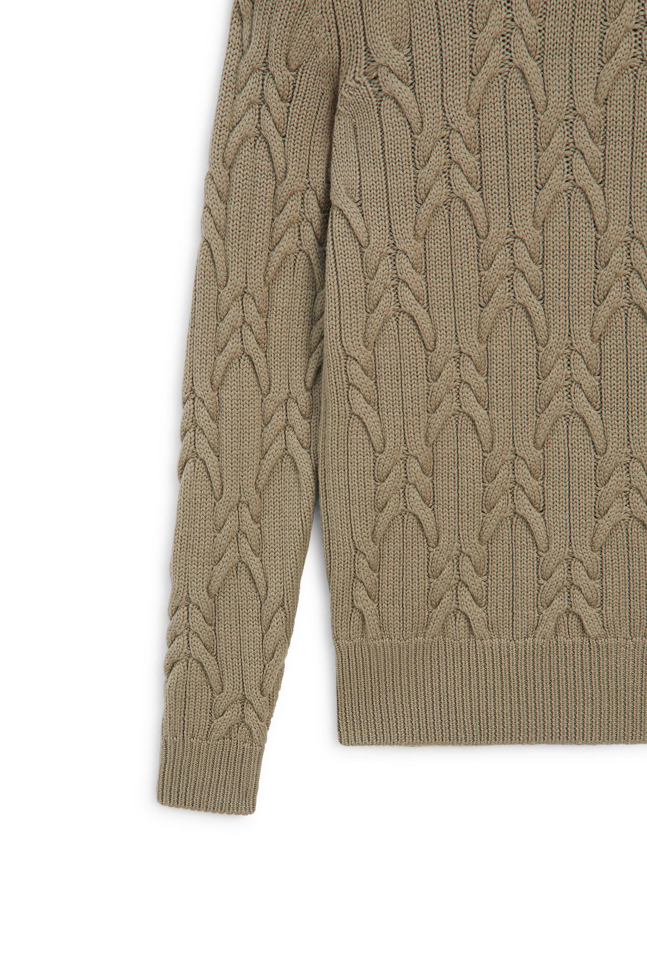 100% wool cable-knit sweater - LIMITED EDITION — BEIGE