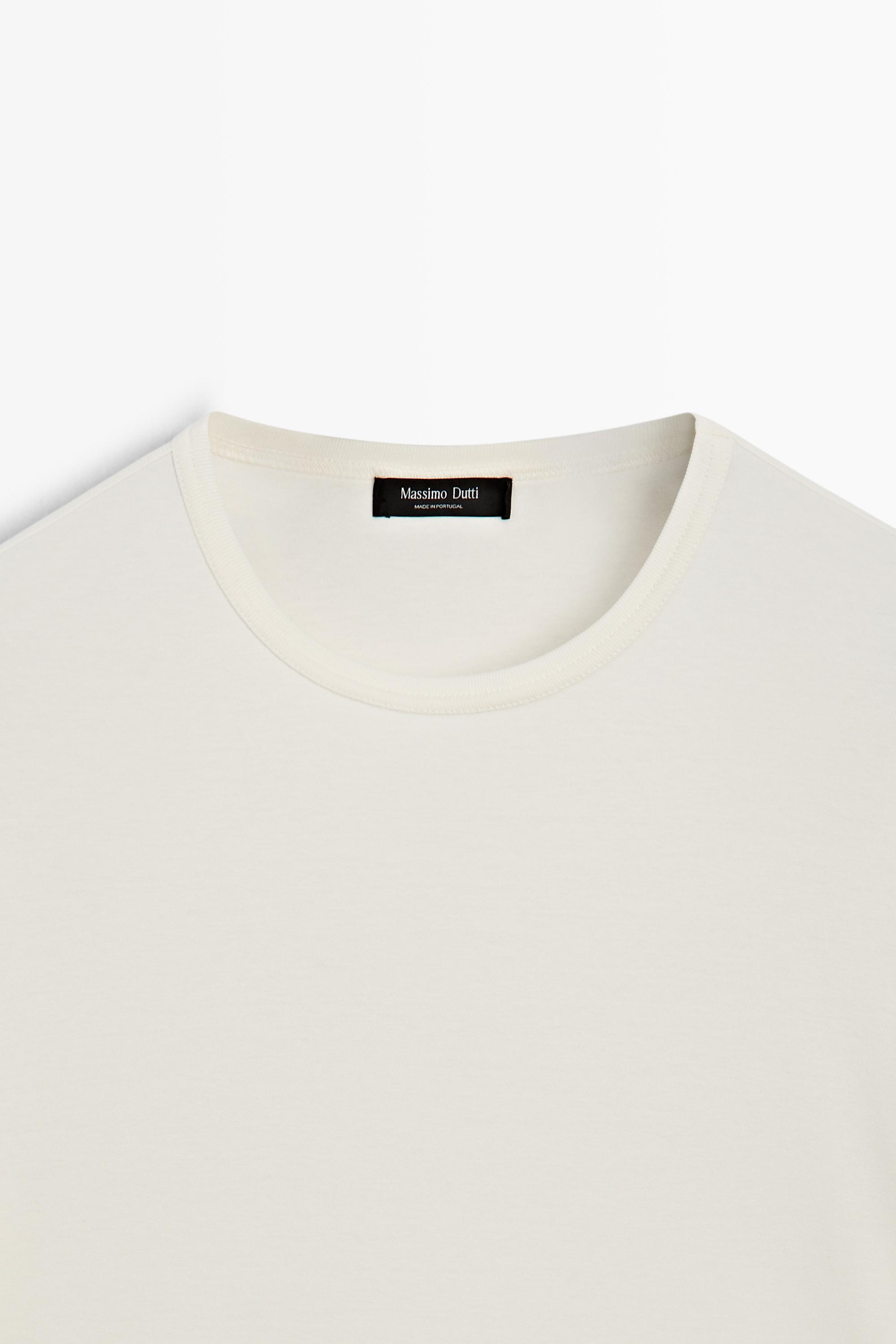 100% Cotton Short-Sleeve T-Shirt — Vanilla