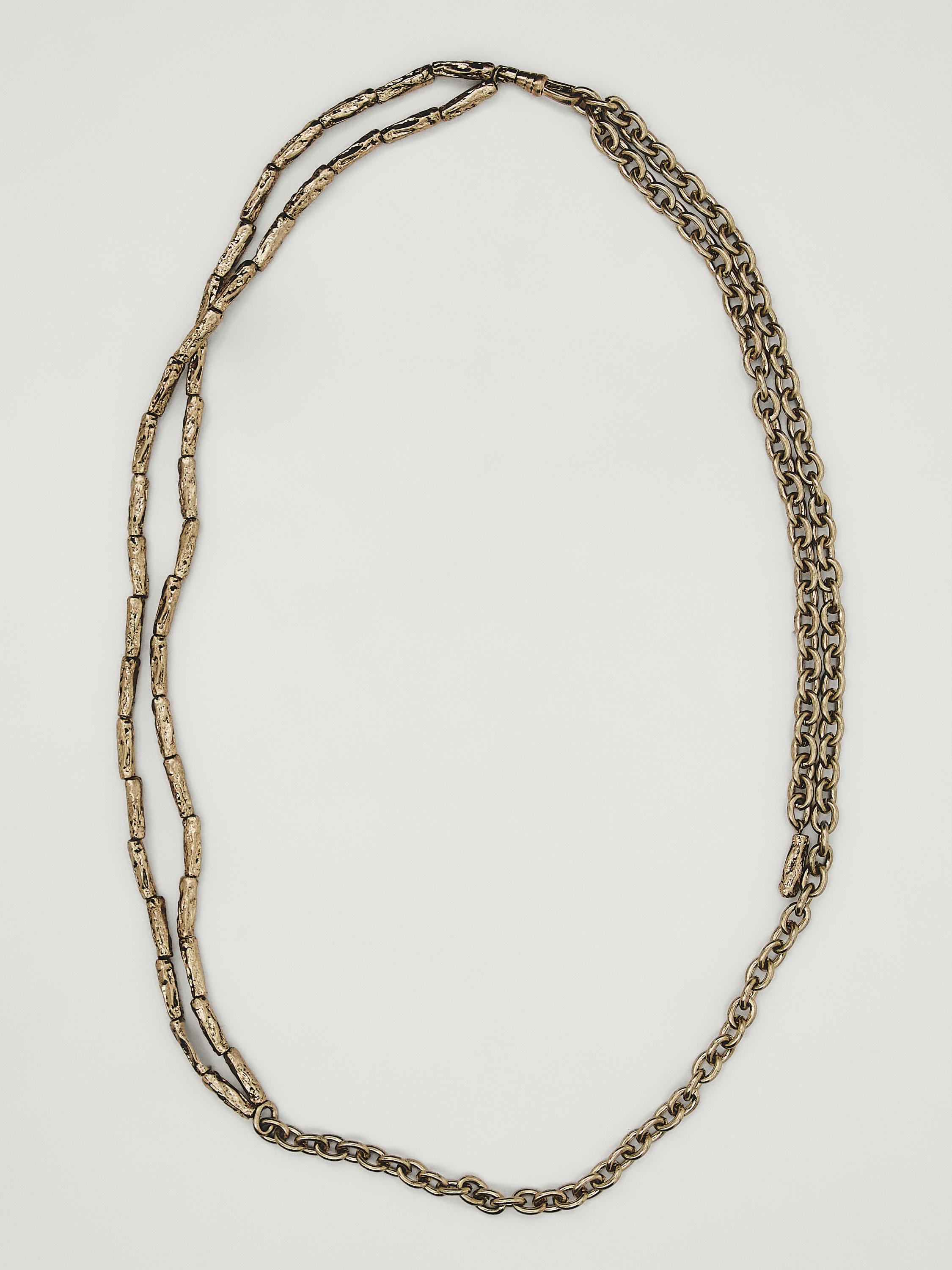 Stone chain belt