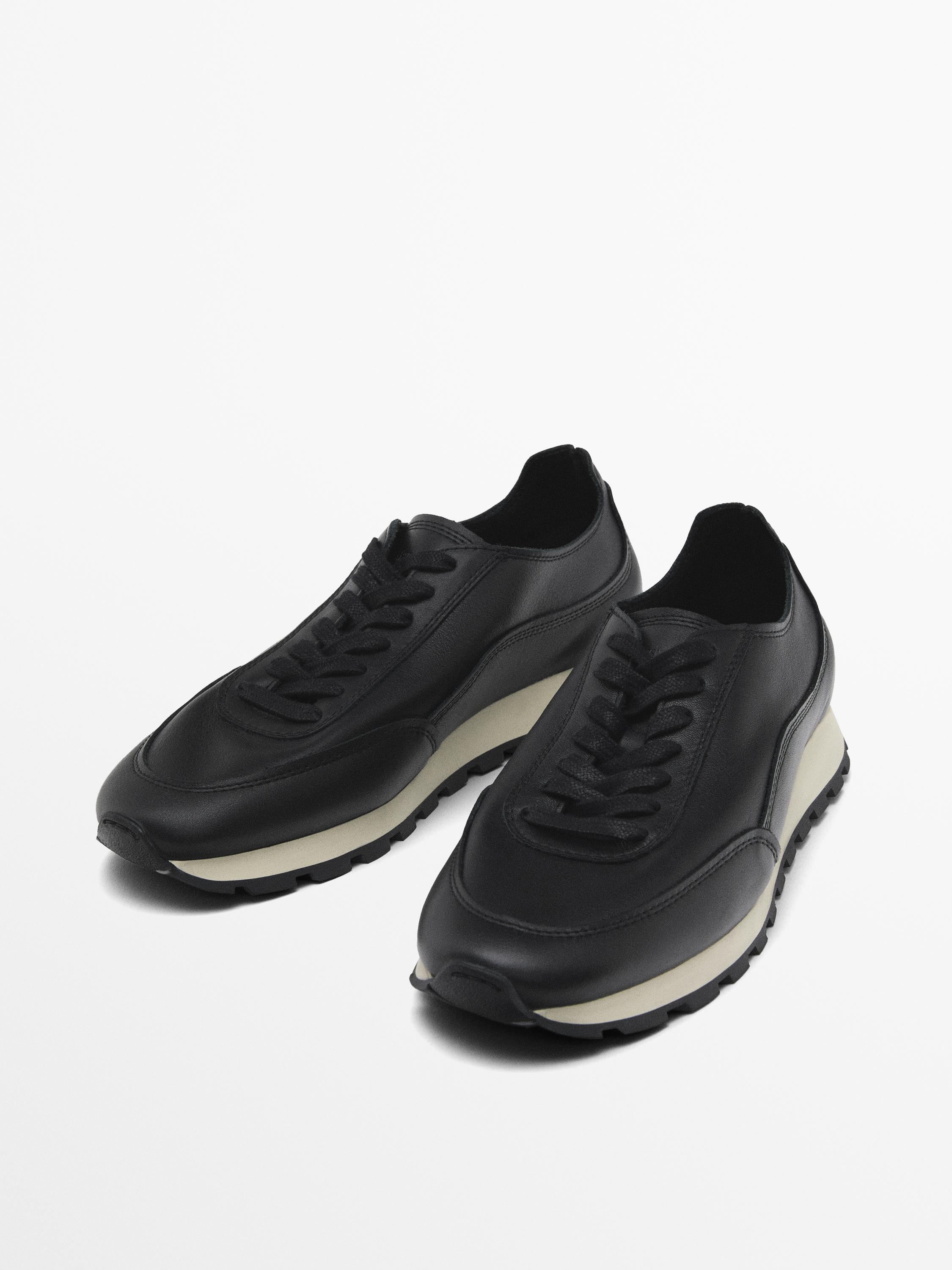 Leather trainers