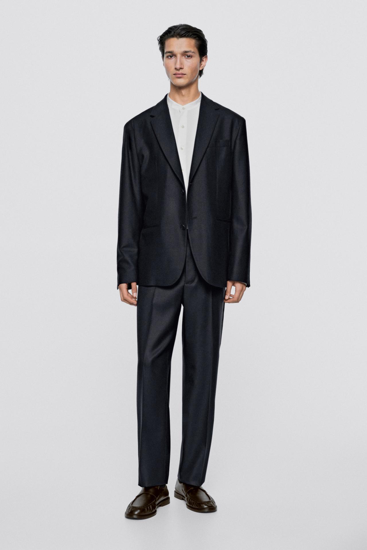 Wool blend suit pants - LIMITED EDITION — NAVY BLUE