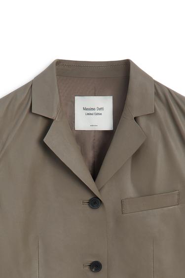 Nappa leather blazer - LIMITED EDITION — MOLE BROWN 9