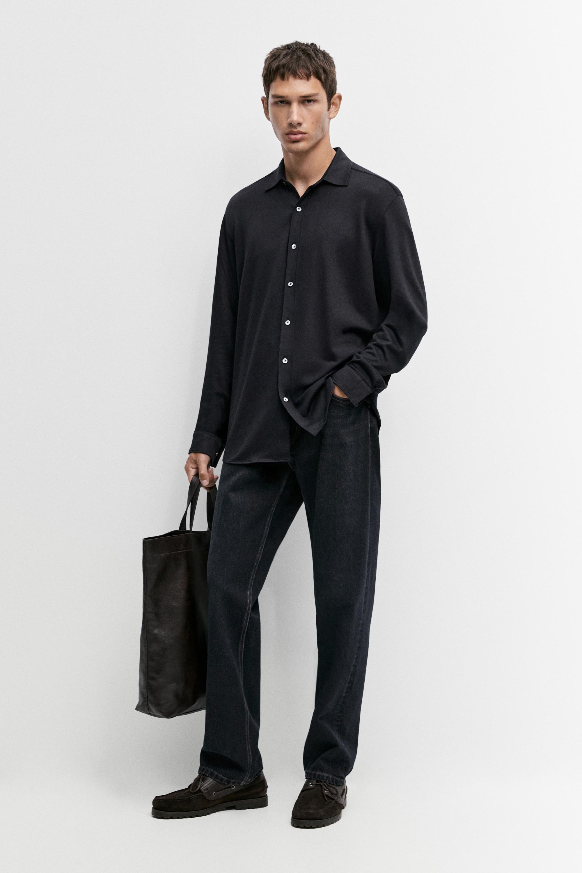 Pružná košile slim fit s bavlnou