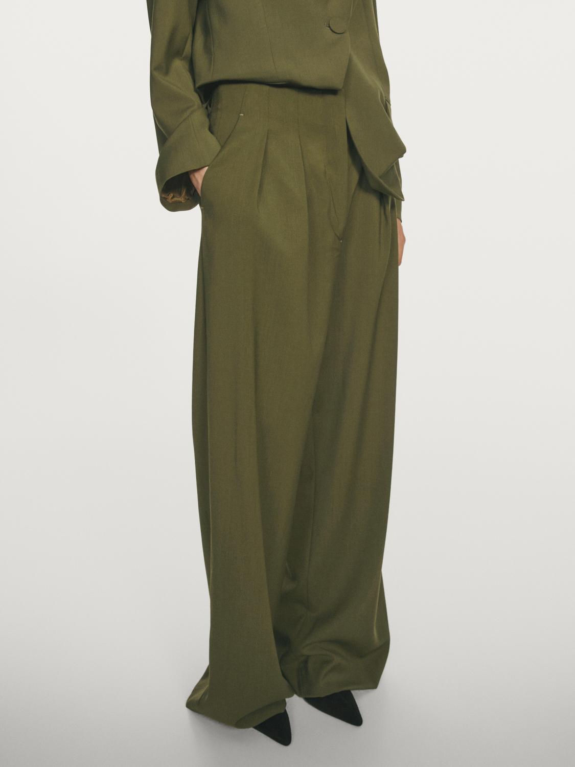 Bundfaltenhose aus 100 % Wolle - STUDIO