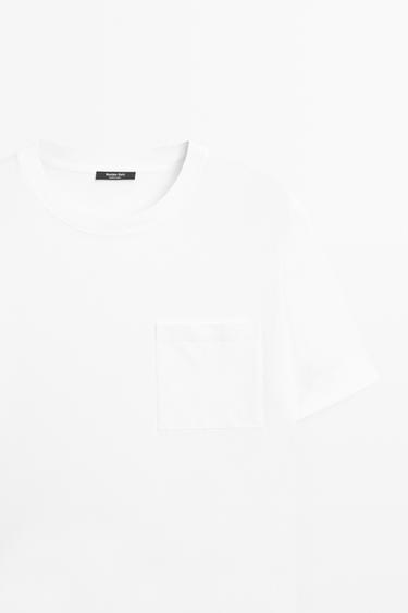 Short sleeve T-shirt with pocket detail — Off white 4