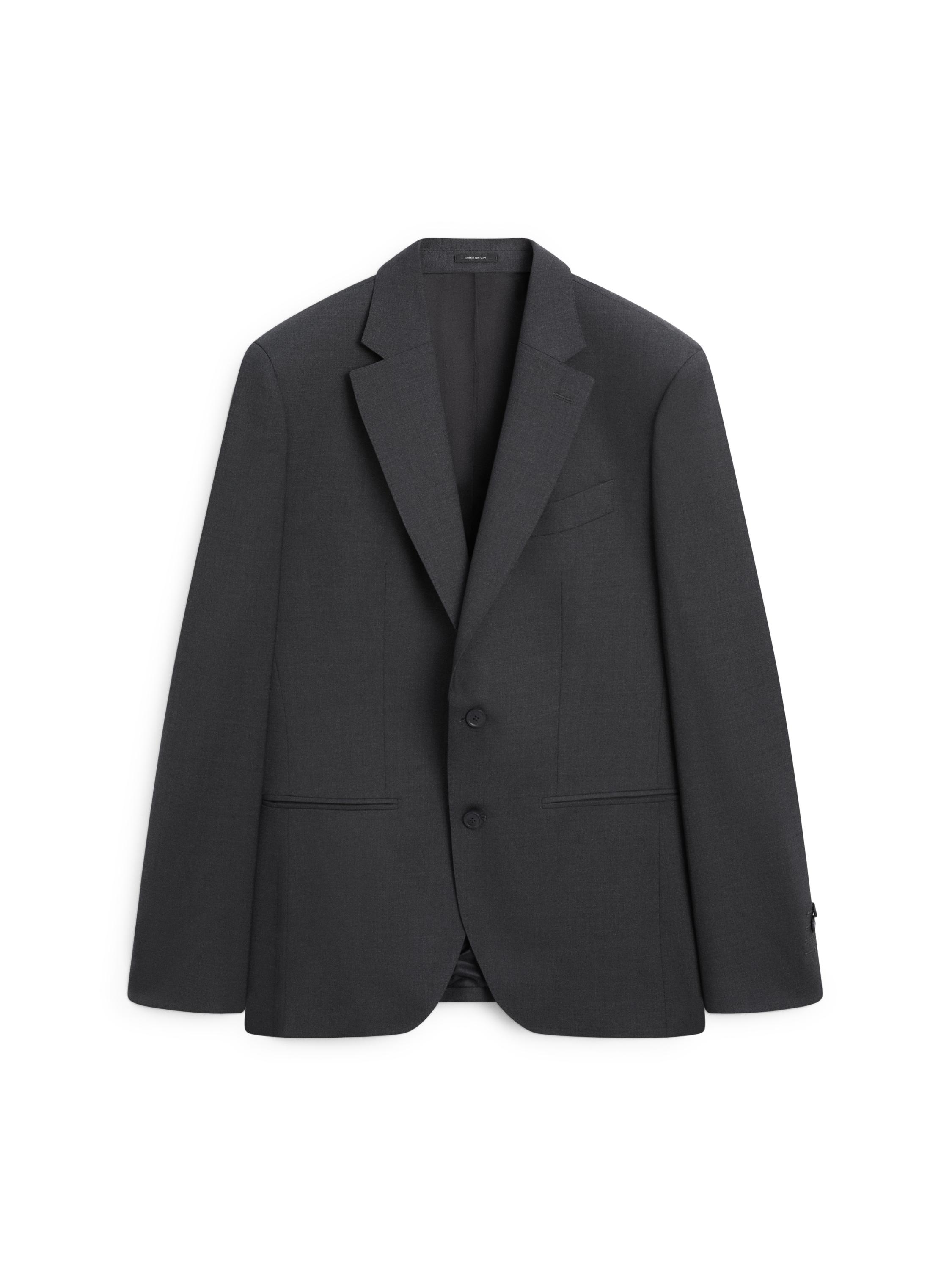 100% cool wool suit blazer — CHARCOAL