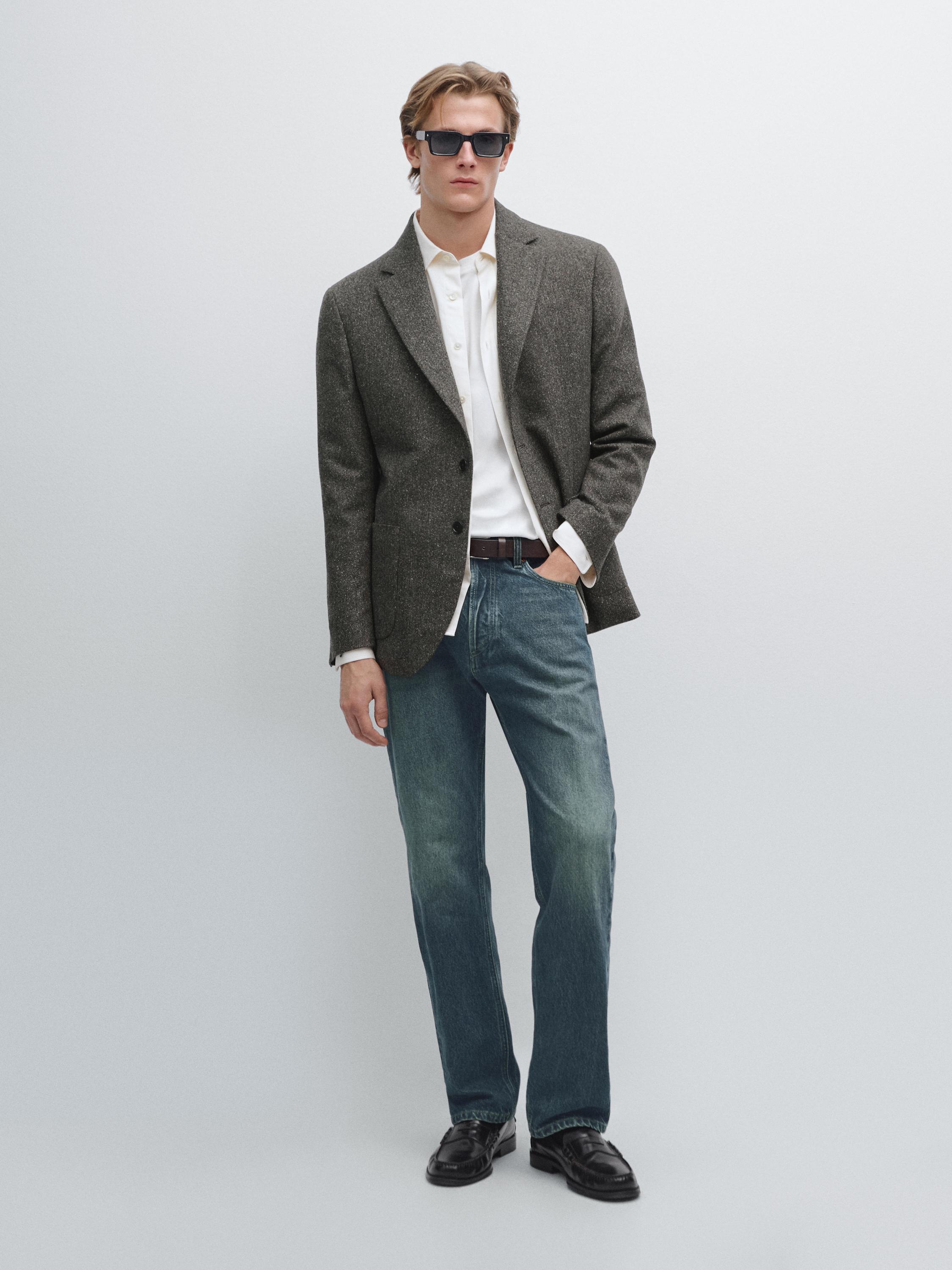 Straight-leg jeans