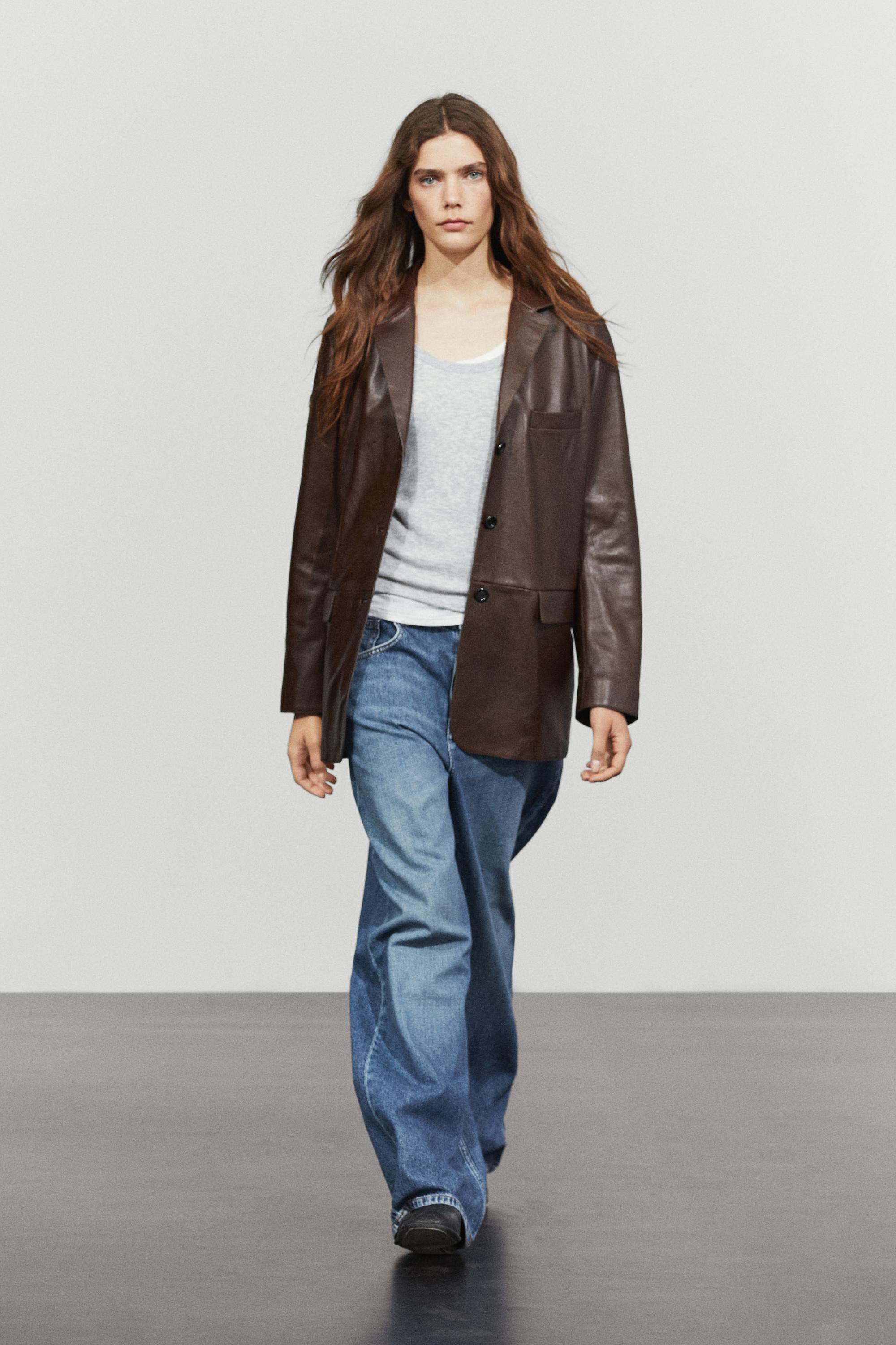 Nappa leather jacket