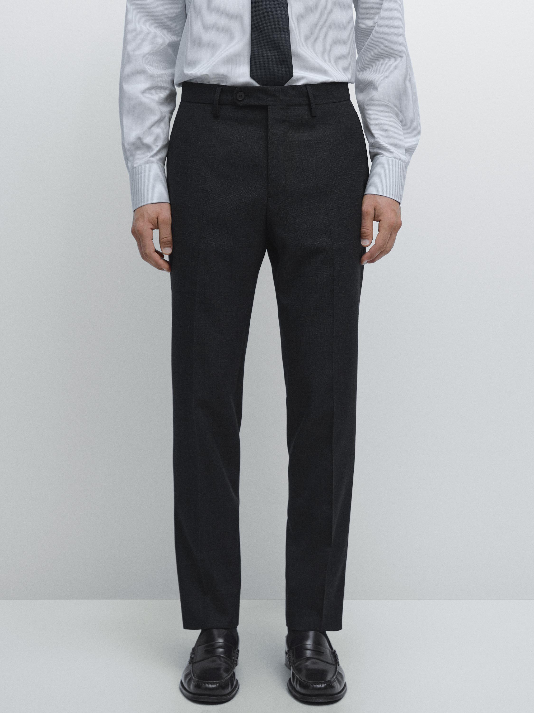 100% wool suit trousers