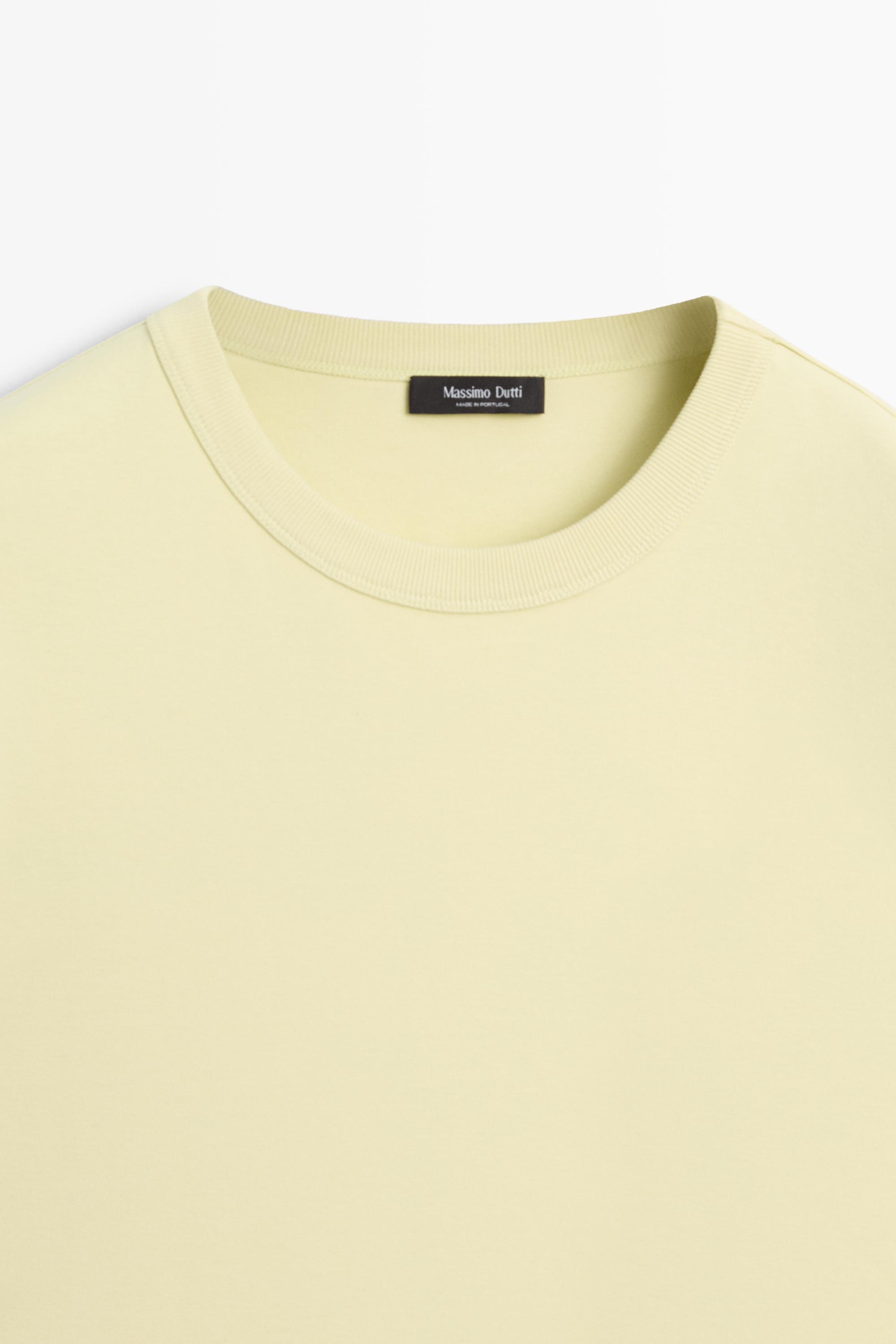100% cotton short-sleeve T-shirt — LIME