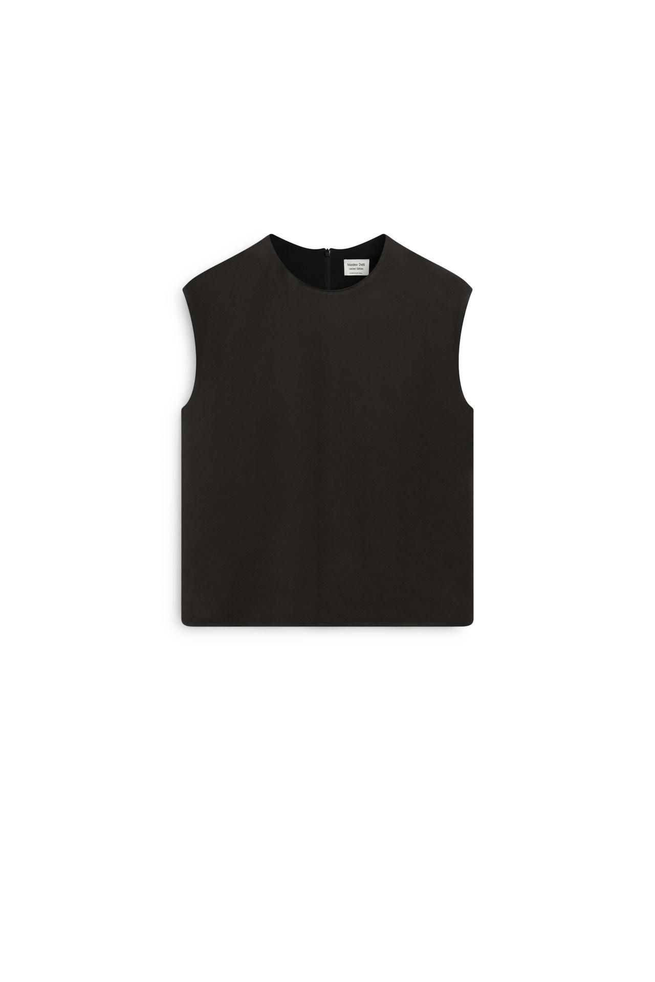 Flowing satin top - LIMITED EDITION — BOTTLE GREEN