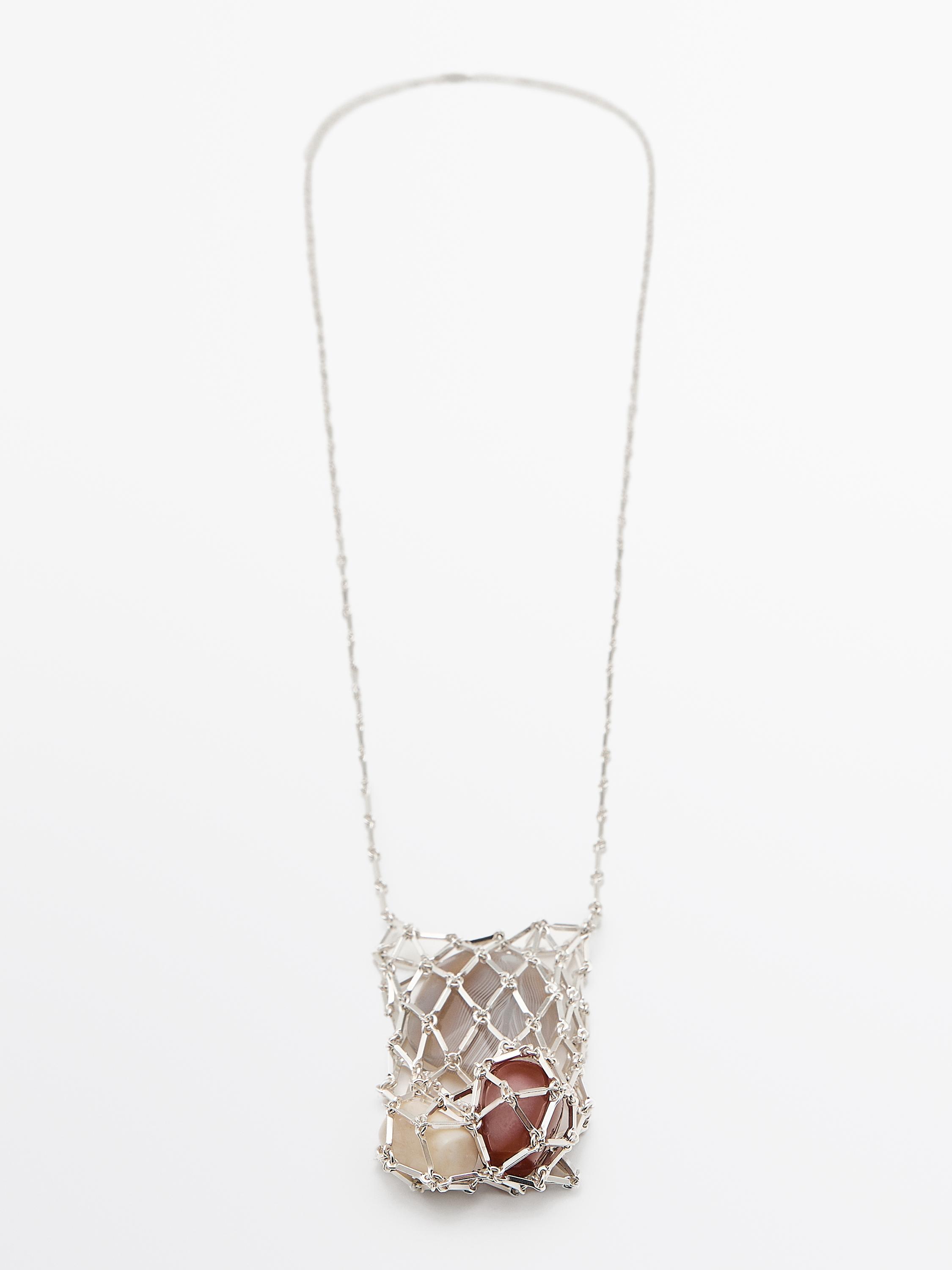 Collier filet pierres