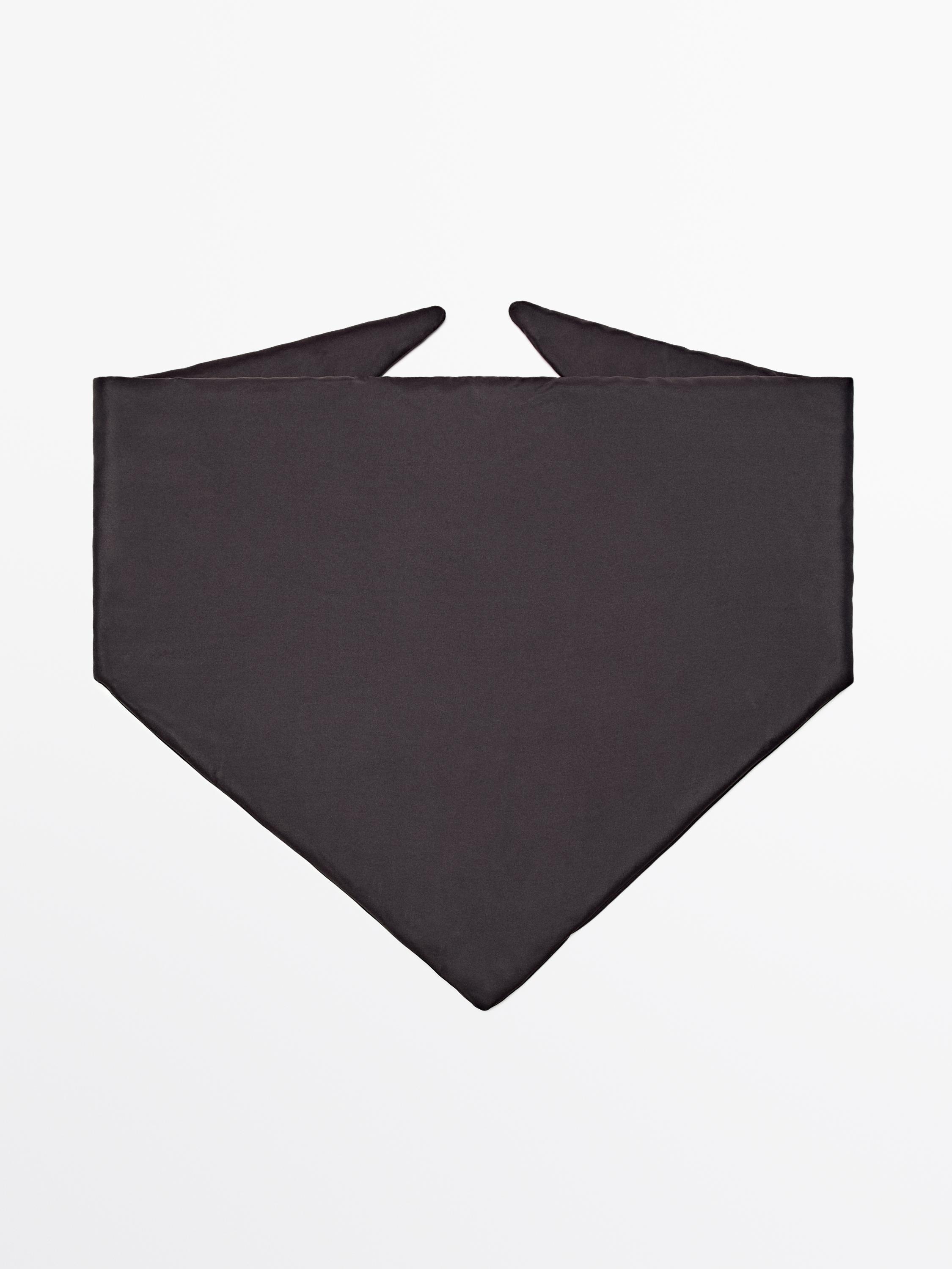 Quilted 100% silk bandana