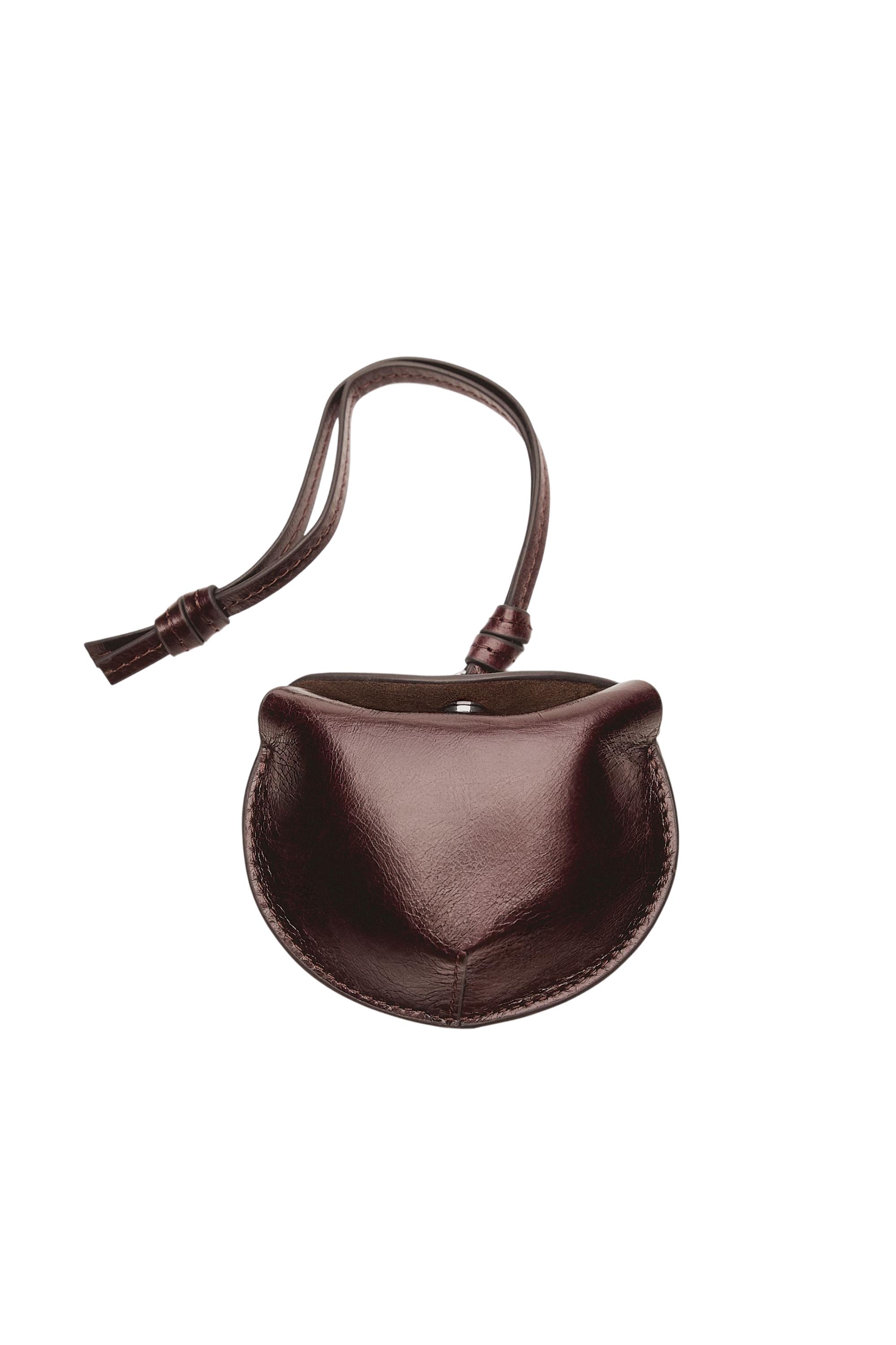 Foldable nappa leather AirPods case — BROWN MARL