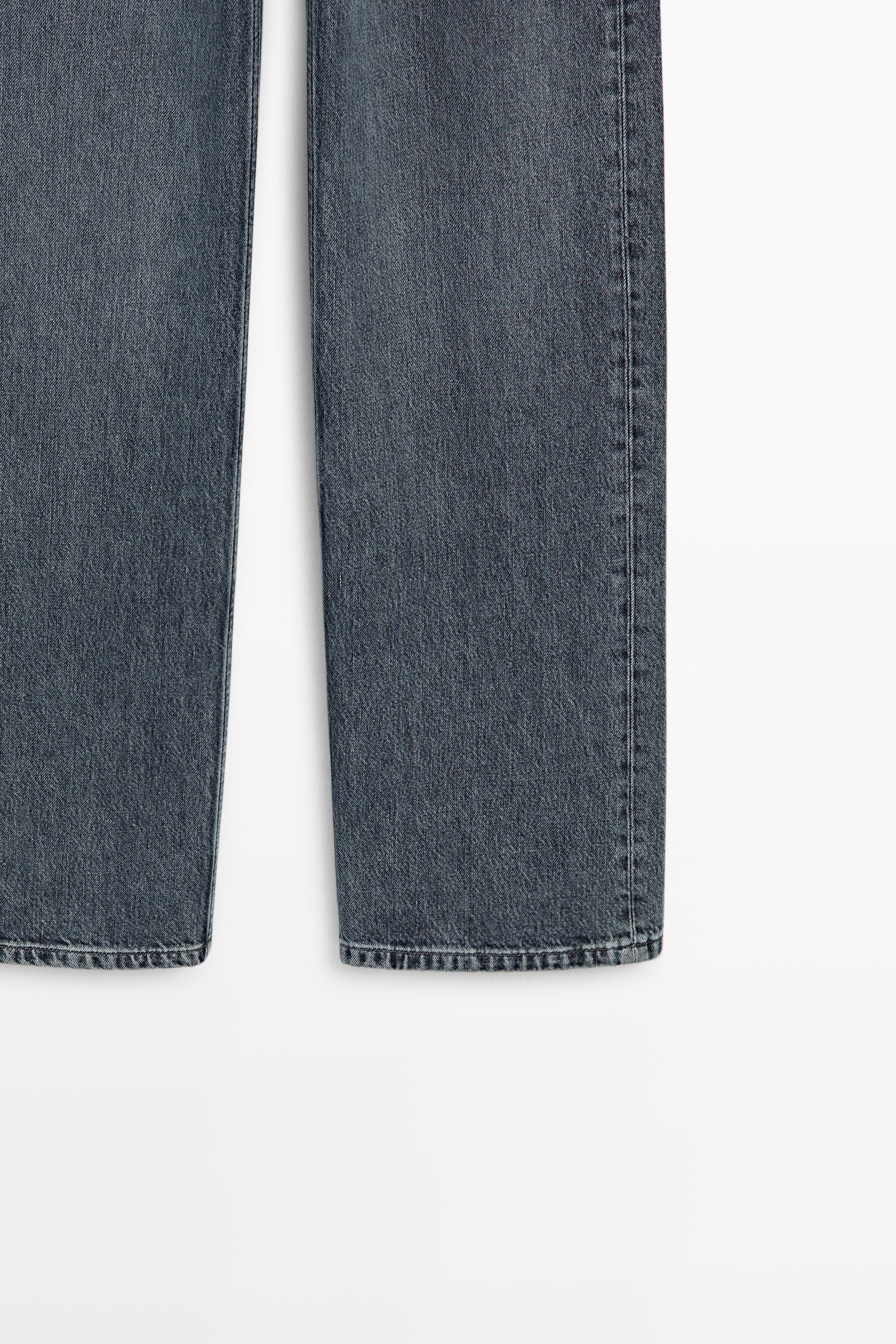 Mid-waist wide-leg jeans — MEDIUM BLUE