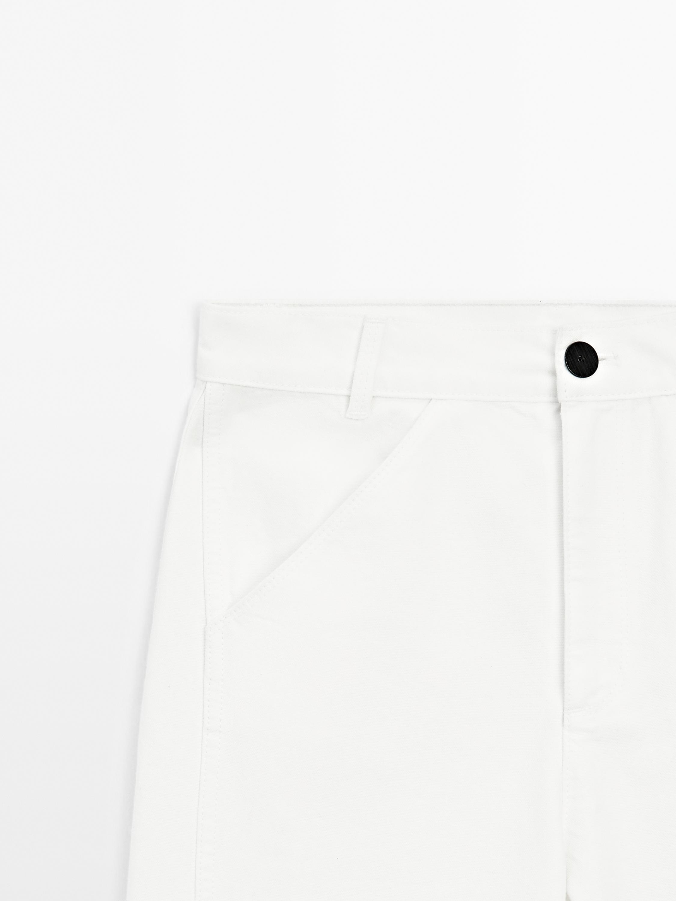 Denim trousers with seam details