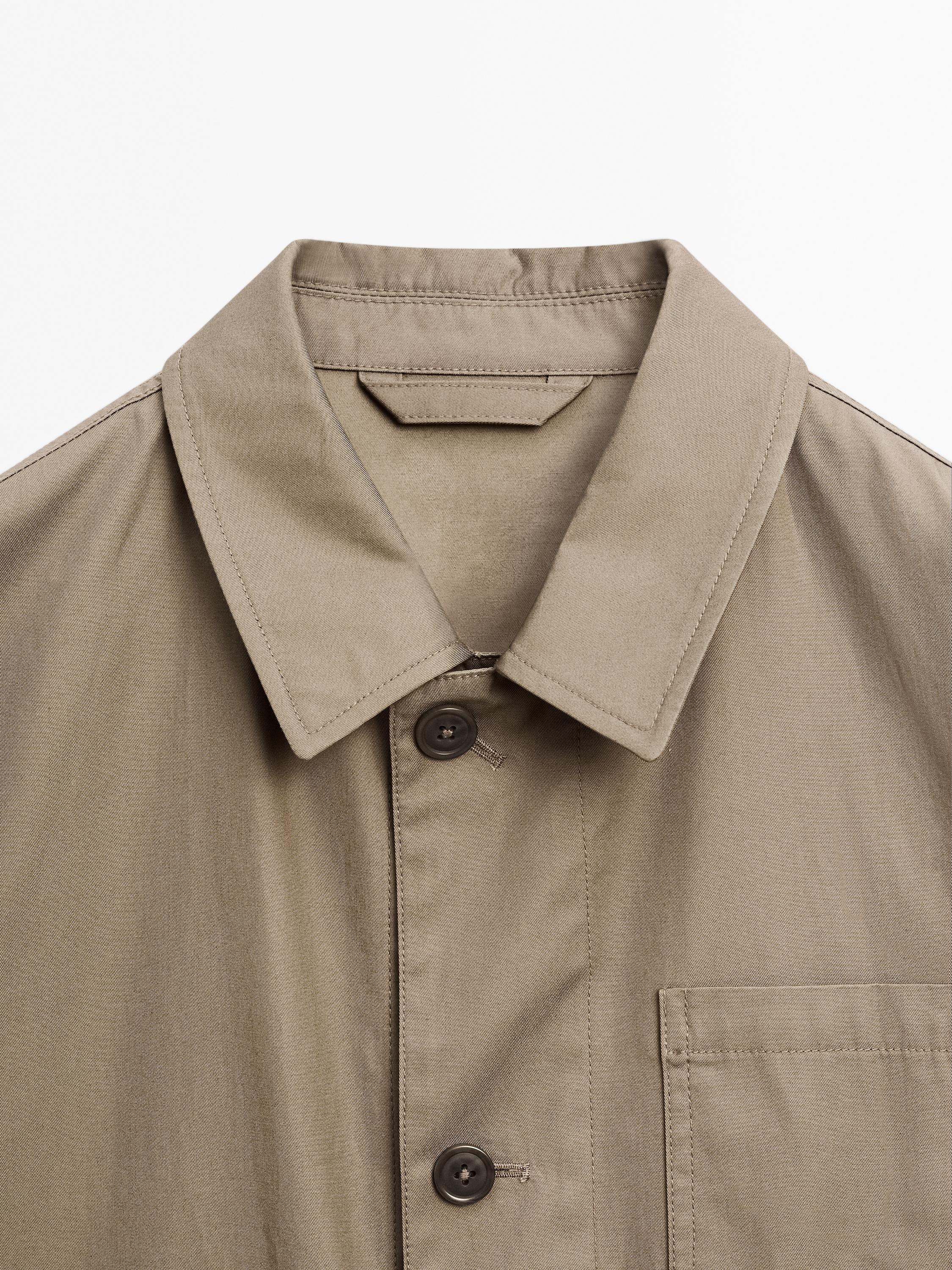 100% cotton jacket with pockets