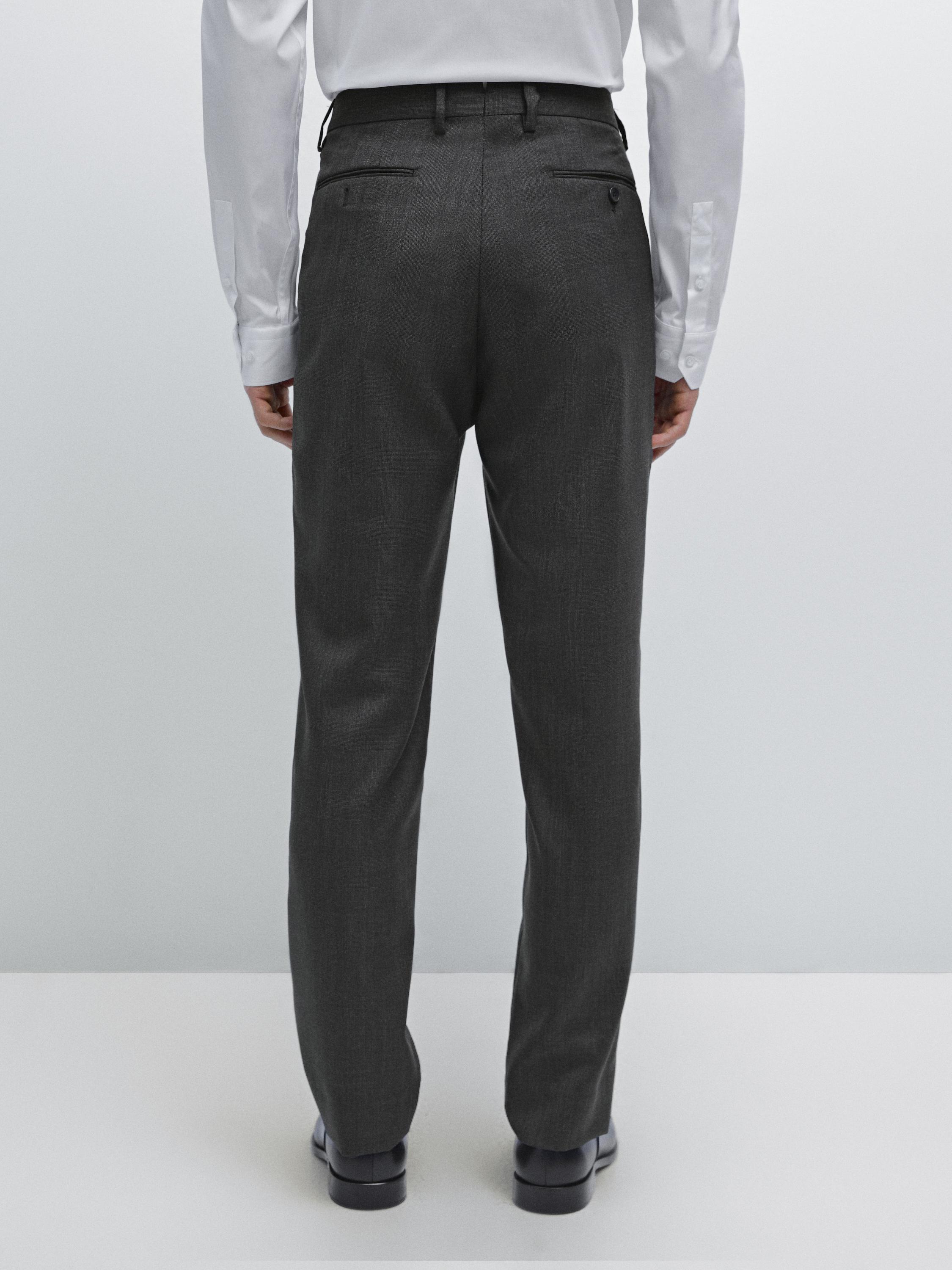 Pantalón traje 100% lana