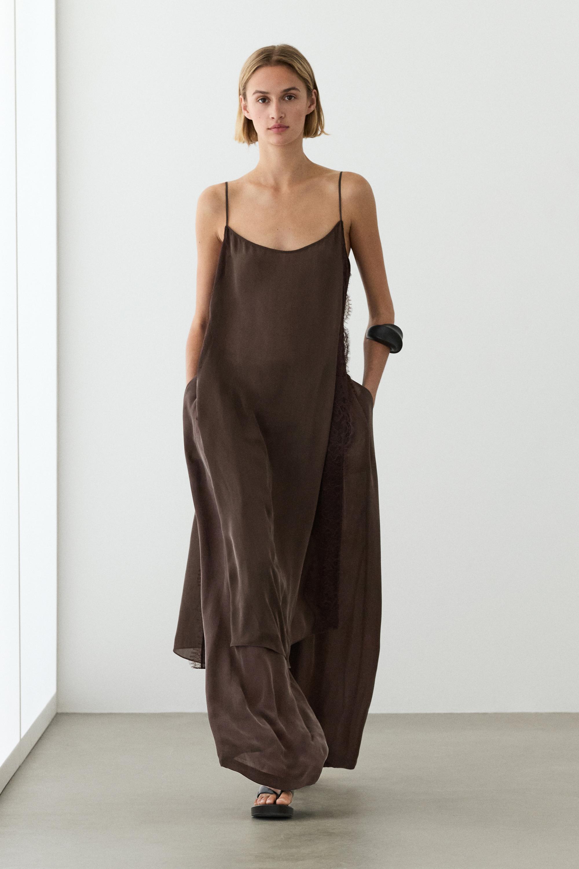 Robe nuisette à dentelle