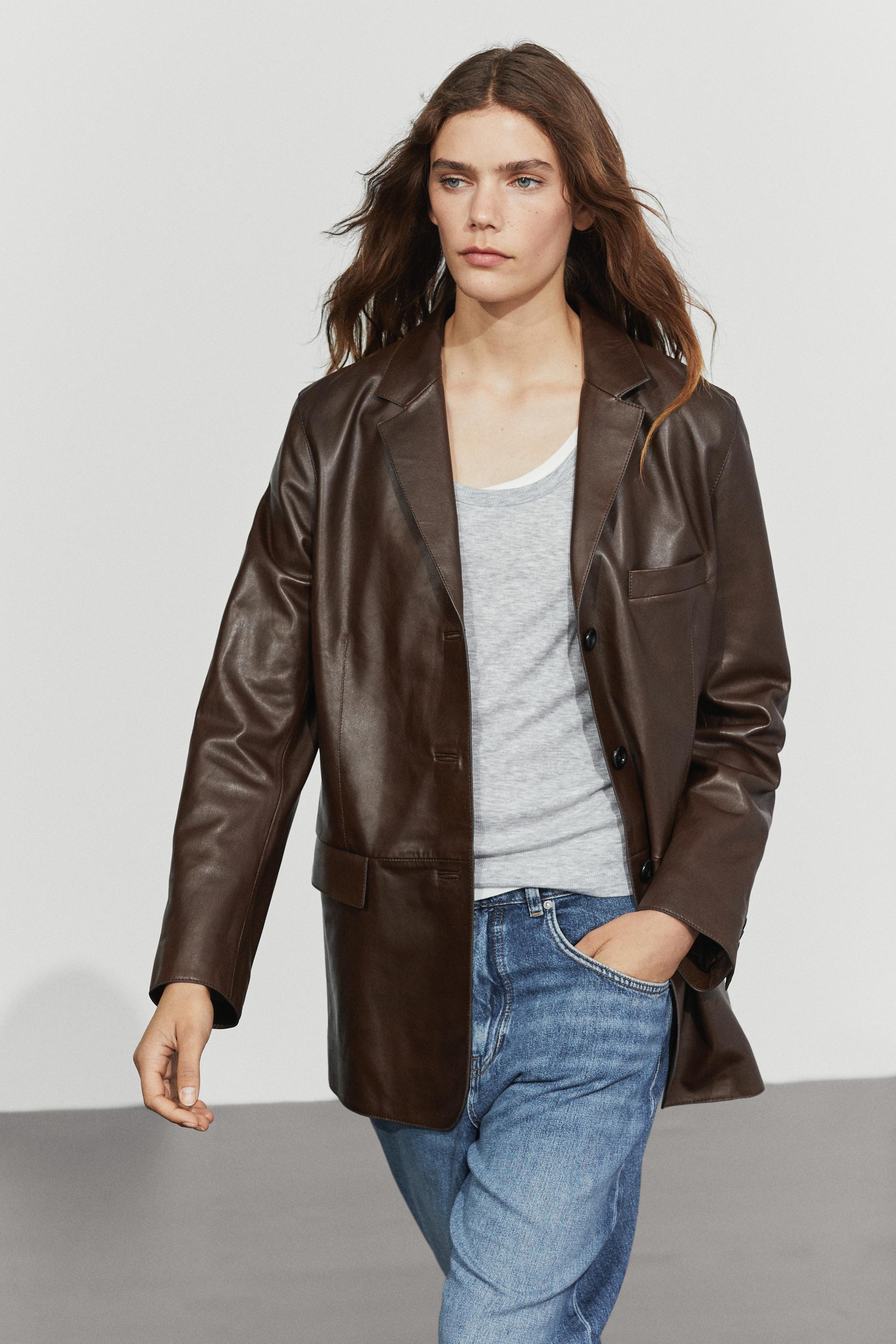 Nappa leather jacket