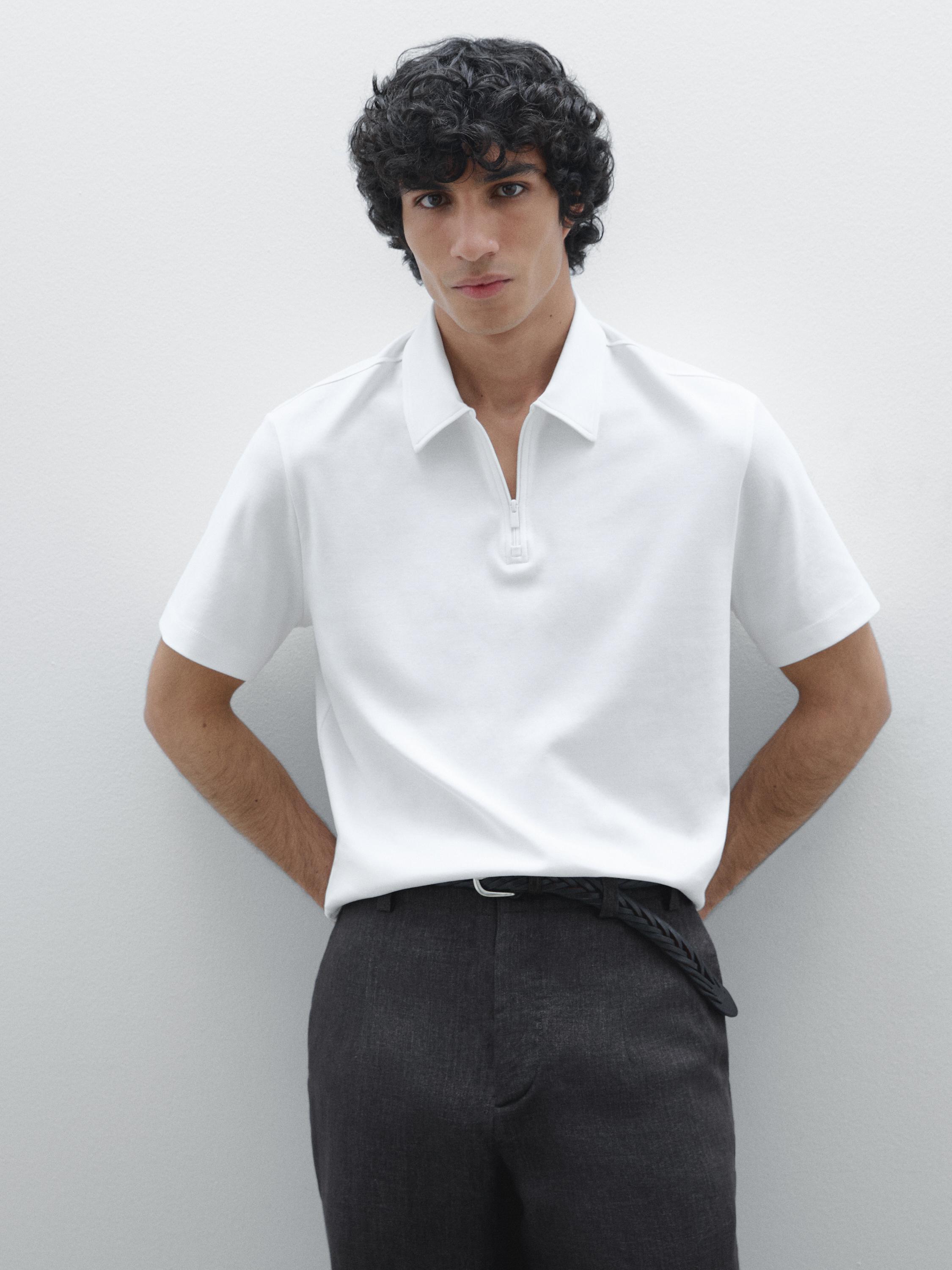 Polo 100 % coton à manches courtes