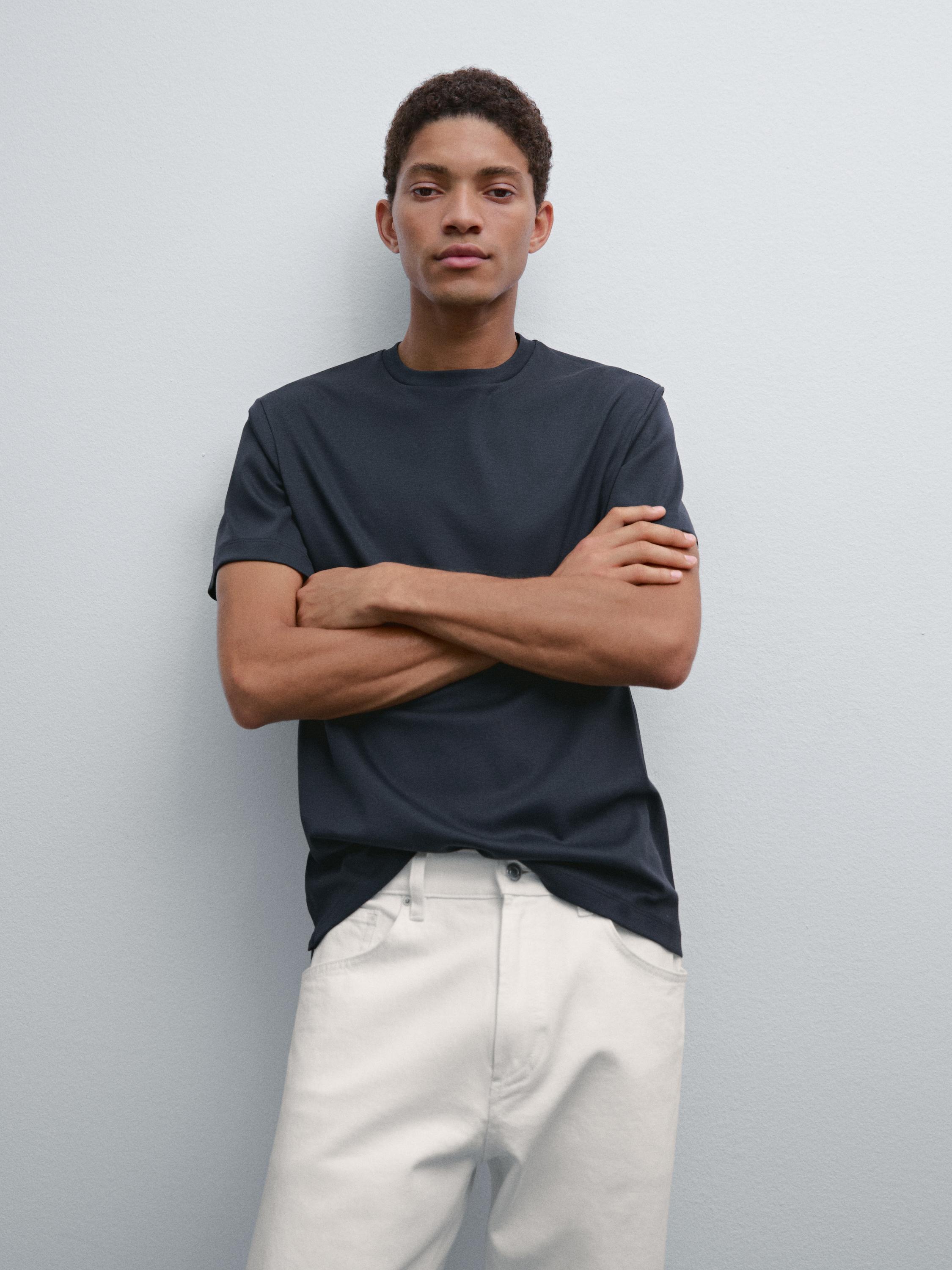 100% mercerised cotton T-shirt