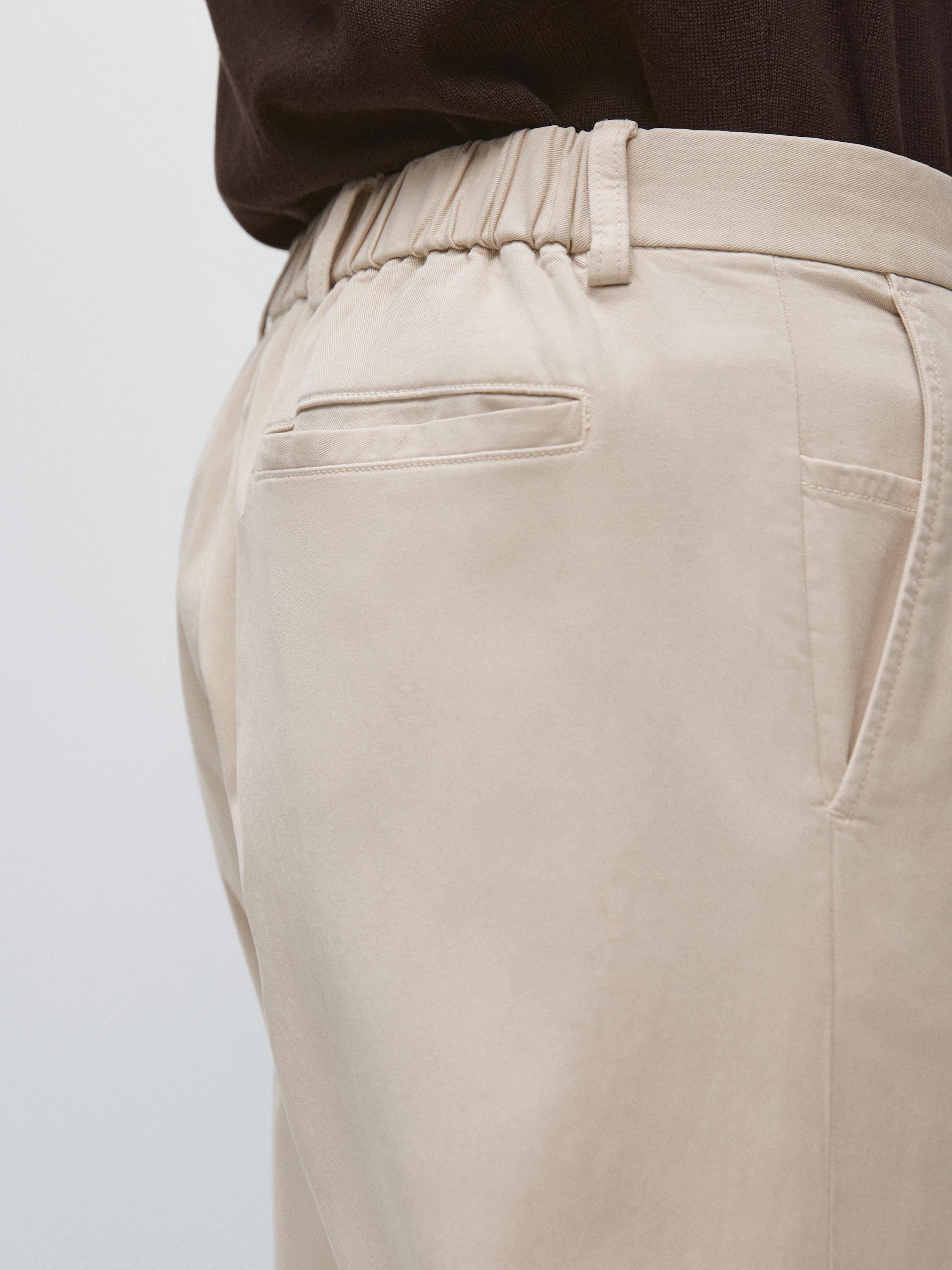 Jogger fit trousers — BEIGE