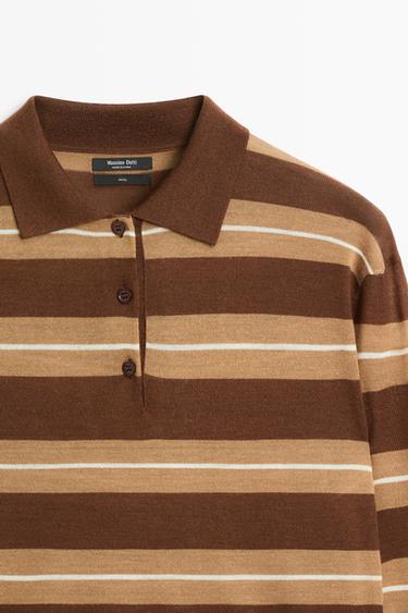 Striped polo sweater — TOFFEE 4