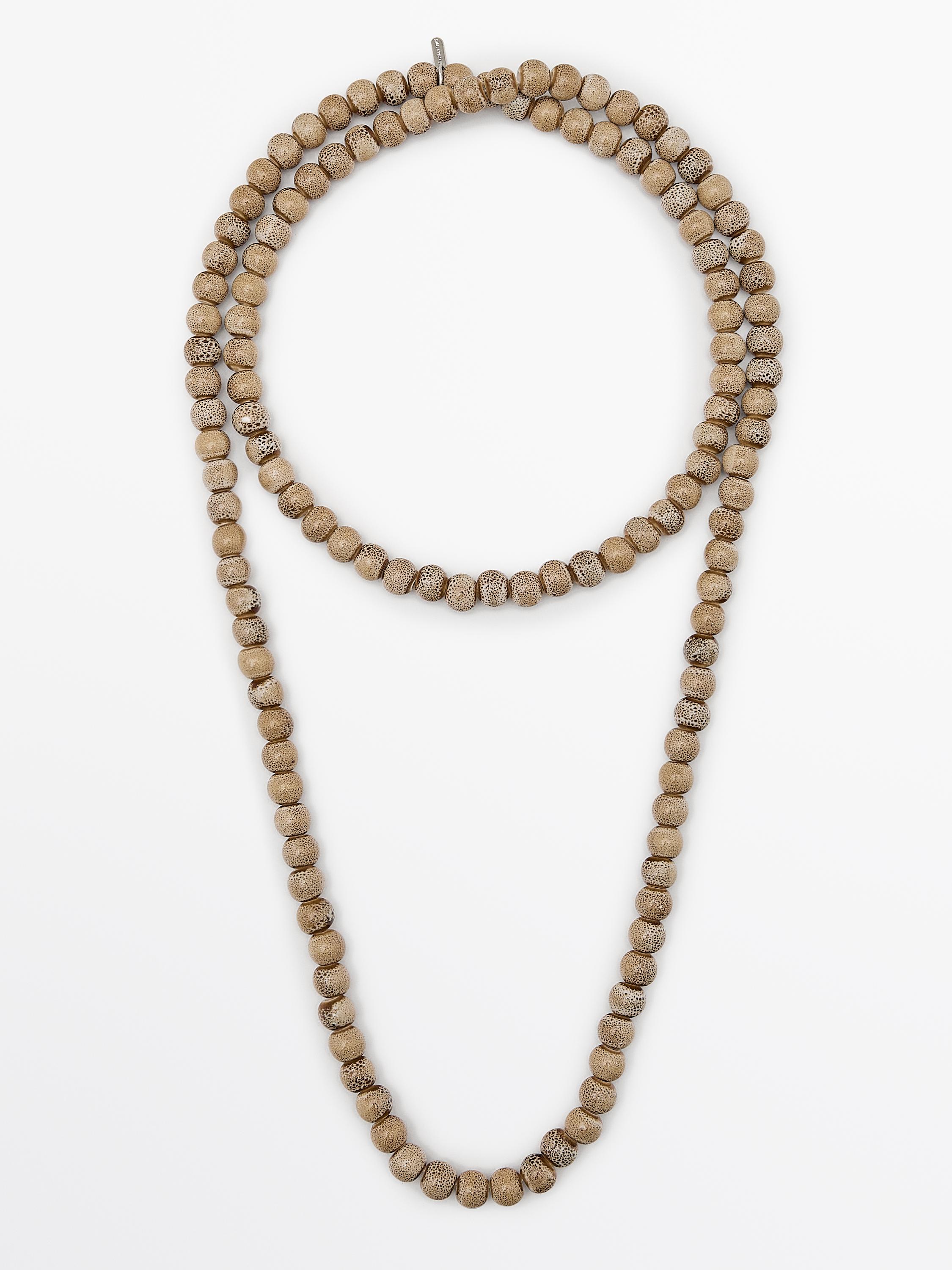 Ceramic bead necklace